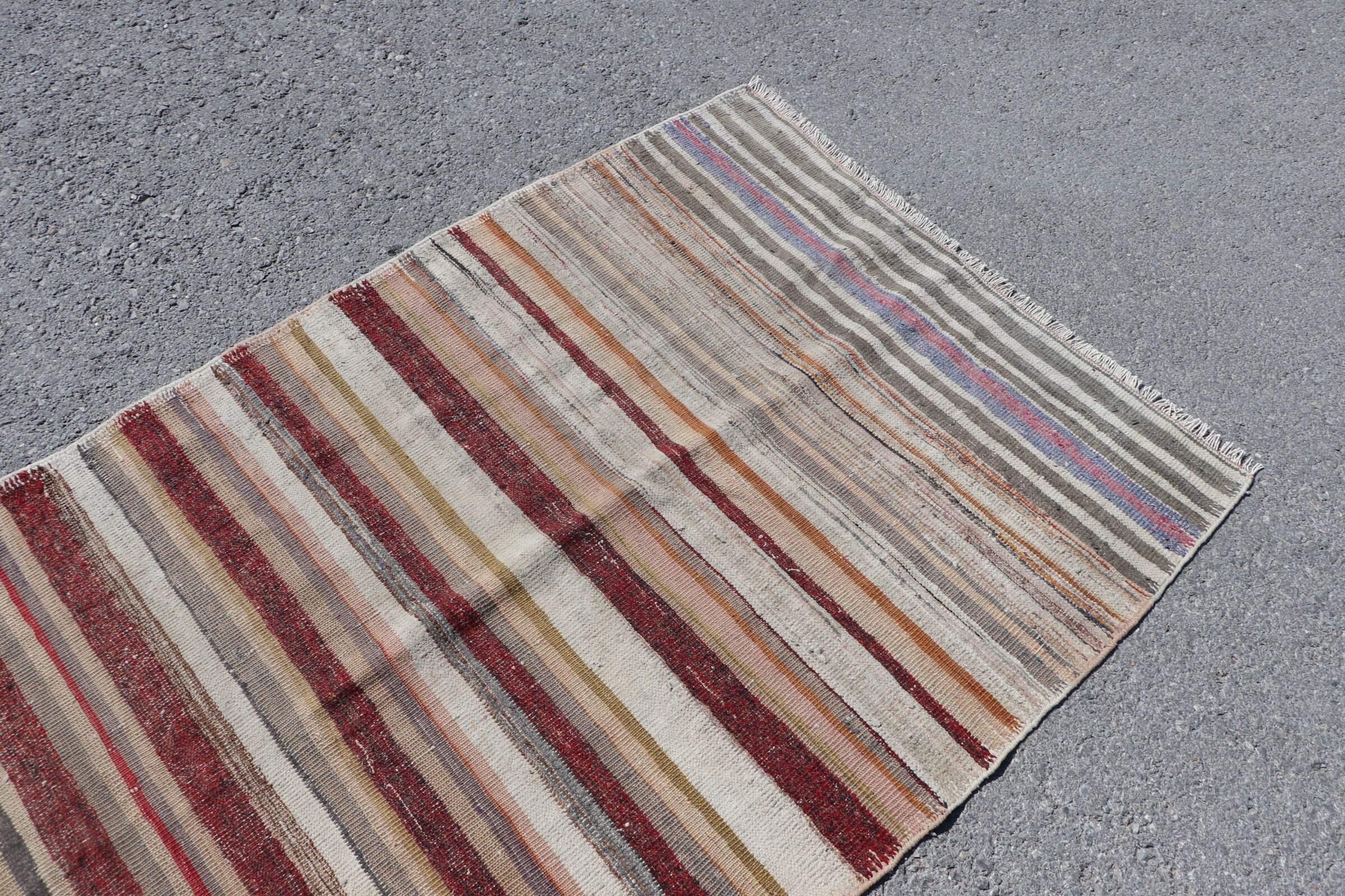 3.6x9.1 ft Runner Rug, Kilim, Home Decor Rug, Red Antique Rugs, Rugs for Corridor, Vintage Rug, Turkish Rugs, Stair Rugs