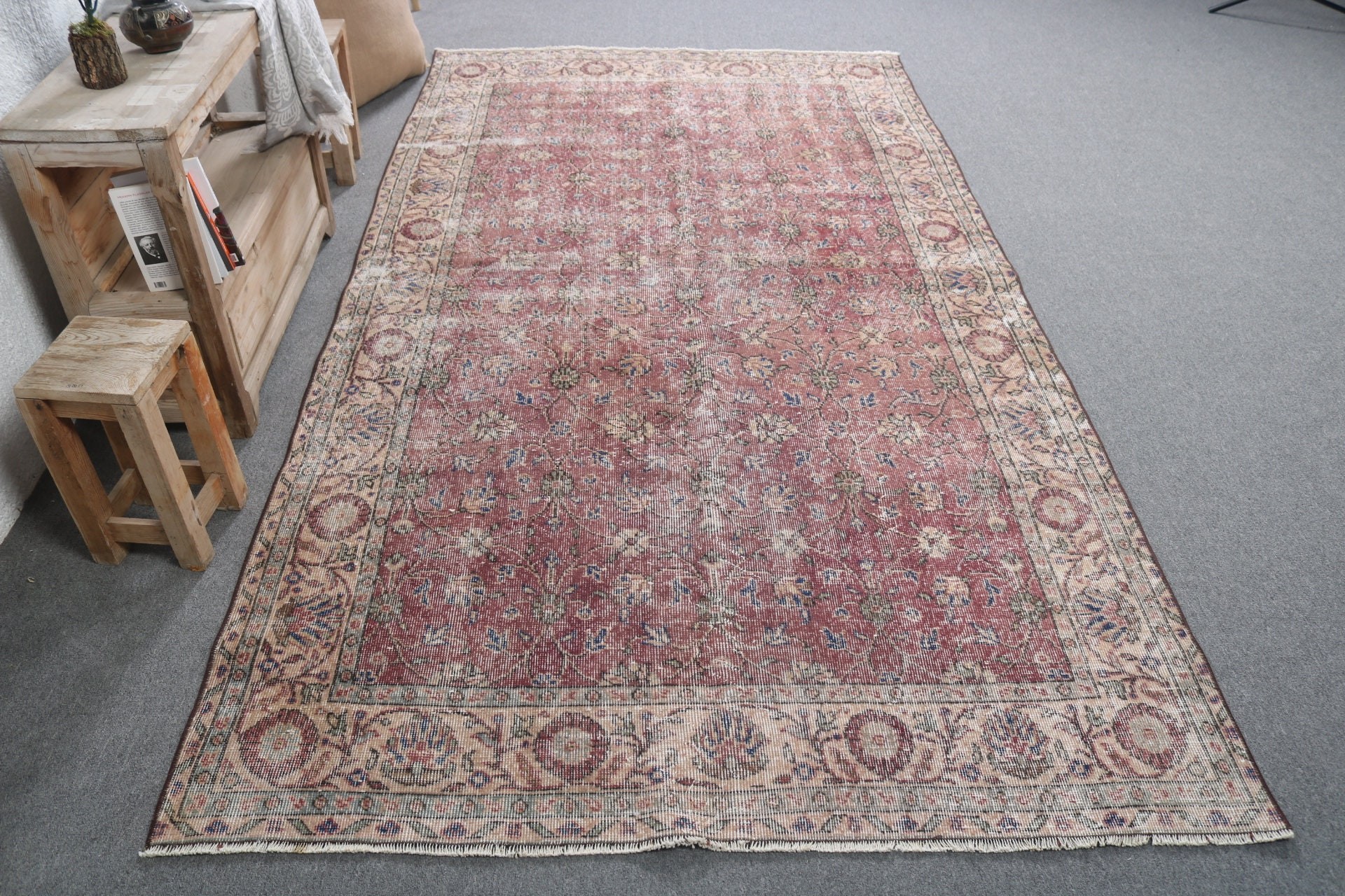 Living Room Rug, Vintage Rug, Turkish Rug, Salon Rugs, 5x9.3 ft Large Rug, Rugs for Dining Room, Home Decor Rug, Wool Rug, Bohemian Rug