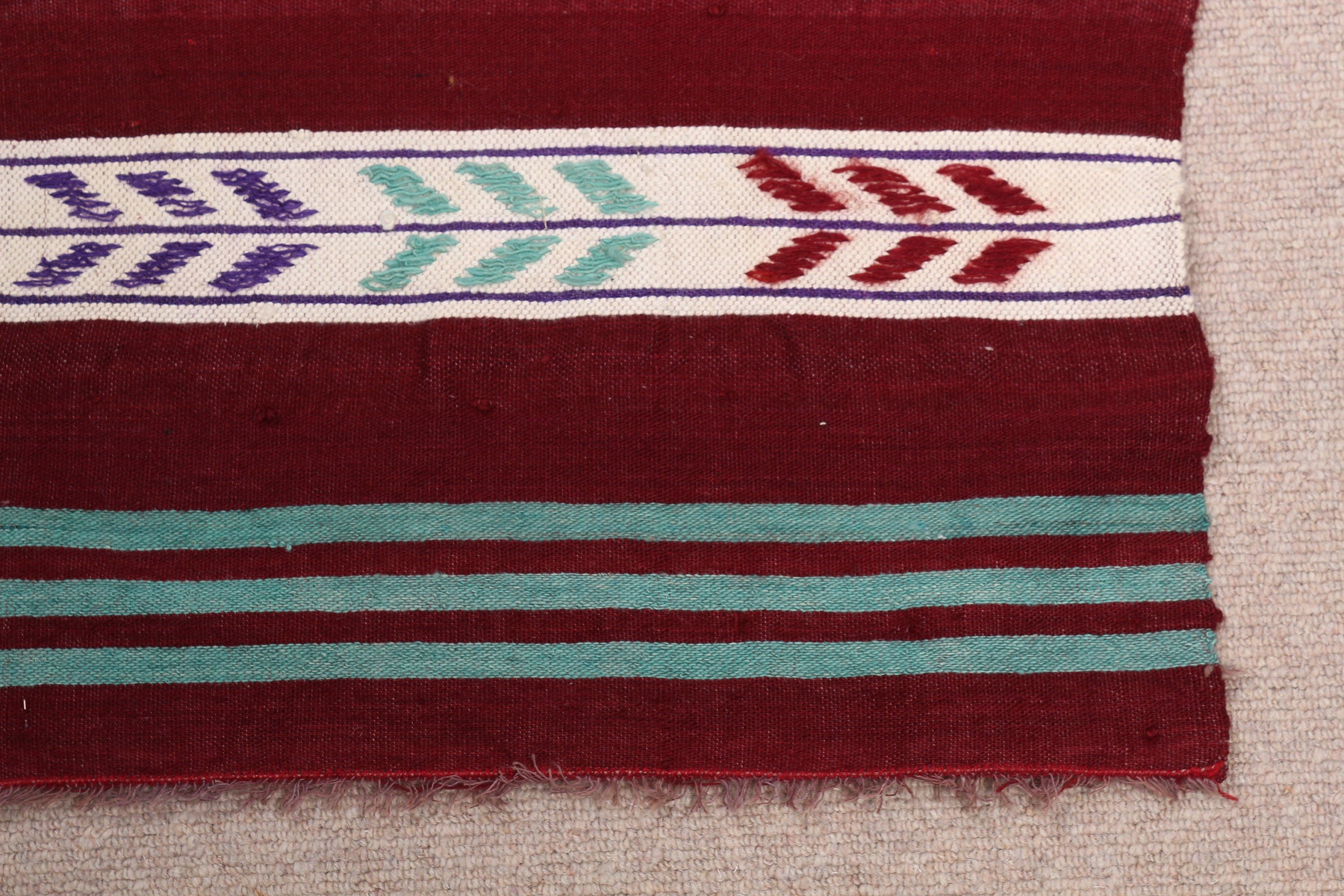 Kilim, 1.7x3.2 ft Küçük Halılar, Paspas Halısı, Banyo Halısı, Vintage Halı, Yurt Halıları, Anadolu Halısı, Oushak Halısı, Türk Halısı, Gökkuşağı Havalı Halıları