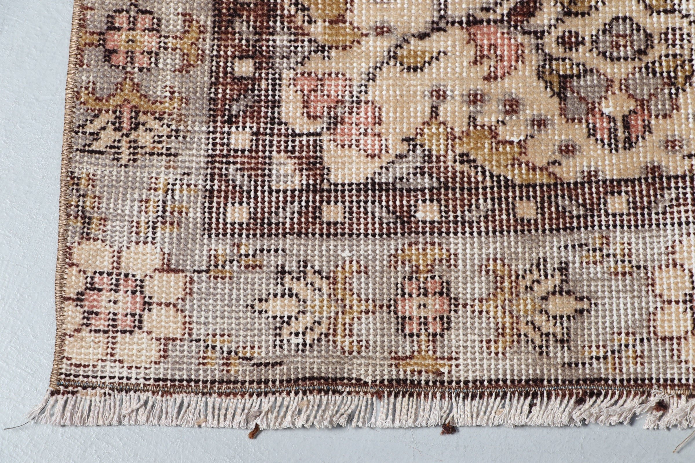 Bedroom Rugs, Indoor Rug, Anatolian Rug, Wool Rugs, Beige Antique Rug, Farmhouse Decor Rug, Vintage Rugs, 3.6x6.7 ft Area Rugs, Turkish Rug
