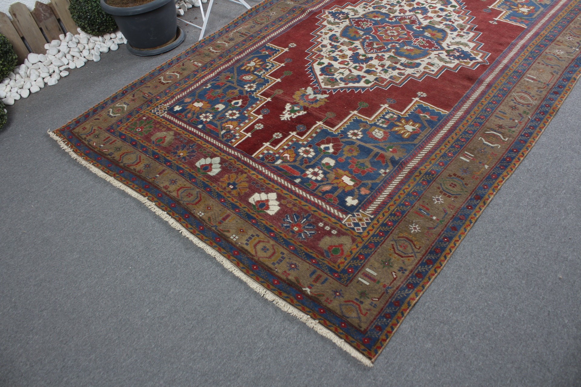 Salon Halısı, Yatak Odası Halıları, Yatak Odası Halıları, 5.8x10.3 ft Büyük Halılar, Türk Halısı, Anadolu Halısı, Fas Halısı, Vintage Halılar, Kırmızı Yün Halı