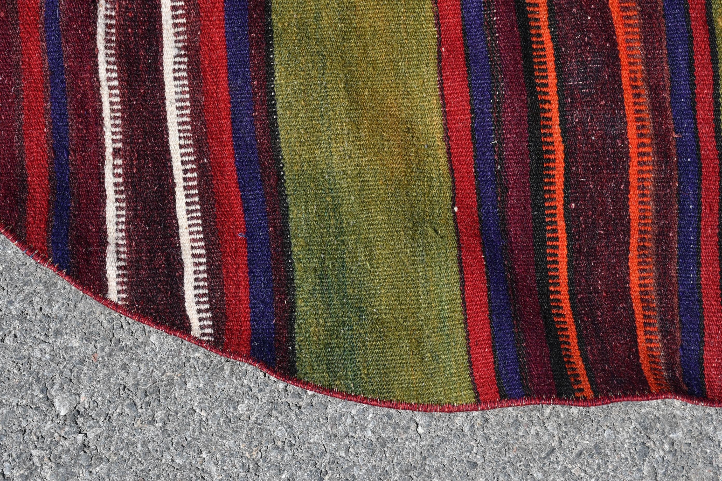Kitchen Rugs, Turkish Rug, 4.2x4.2 ft Accent Rug, Oriental Rug, Eclectic Rugs, Rugs for Entry, Floor Rug, Entry Rugs, Kilim, Vintage Rug