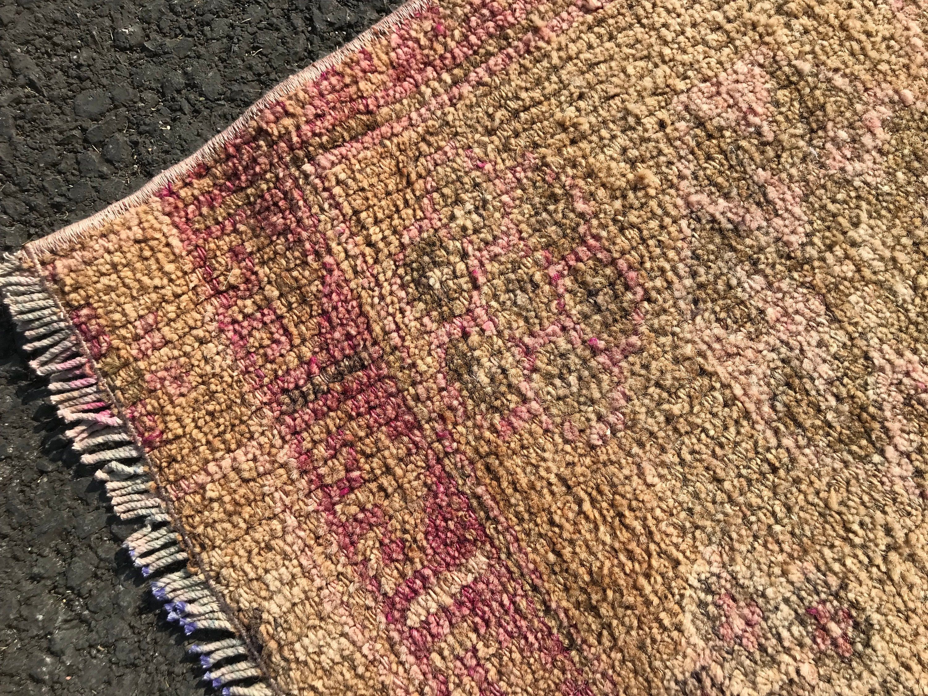 Old Rug, Corridor Rugs, Kitchen Rug, Turkish Rug, Rugs for Runner, Pink Kitchen Rug, 2.3x10.2 ft Runner Rugs, Vintage Rugs