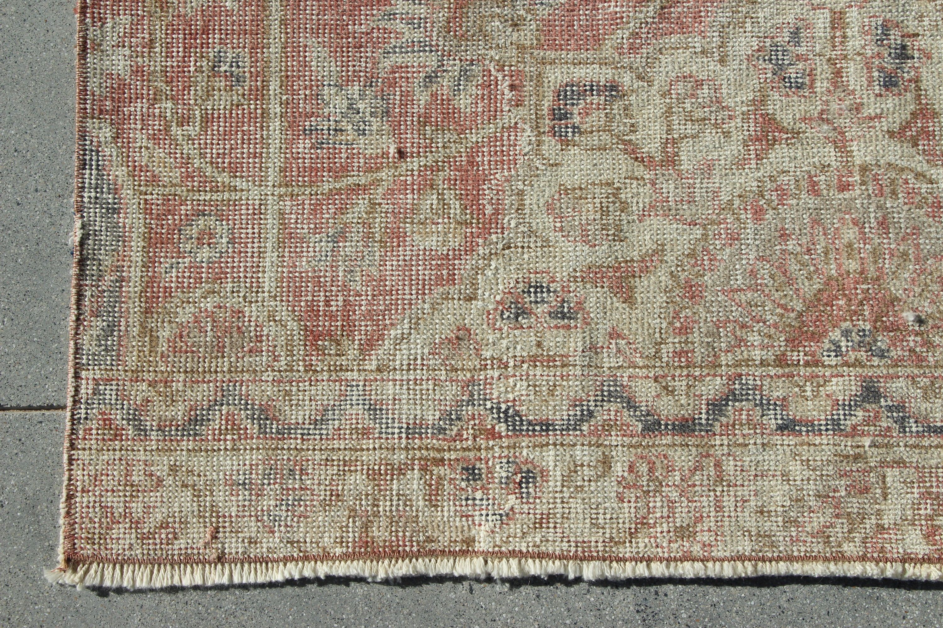 Kırmızı 2.6x13.2 ft Runner Halıları, Oryantal Halılar, Türk Halısı, Koridor Halısı, Ofis Halısı, Oushak Halısı, Vintage Halı, Merdiven Halıları