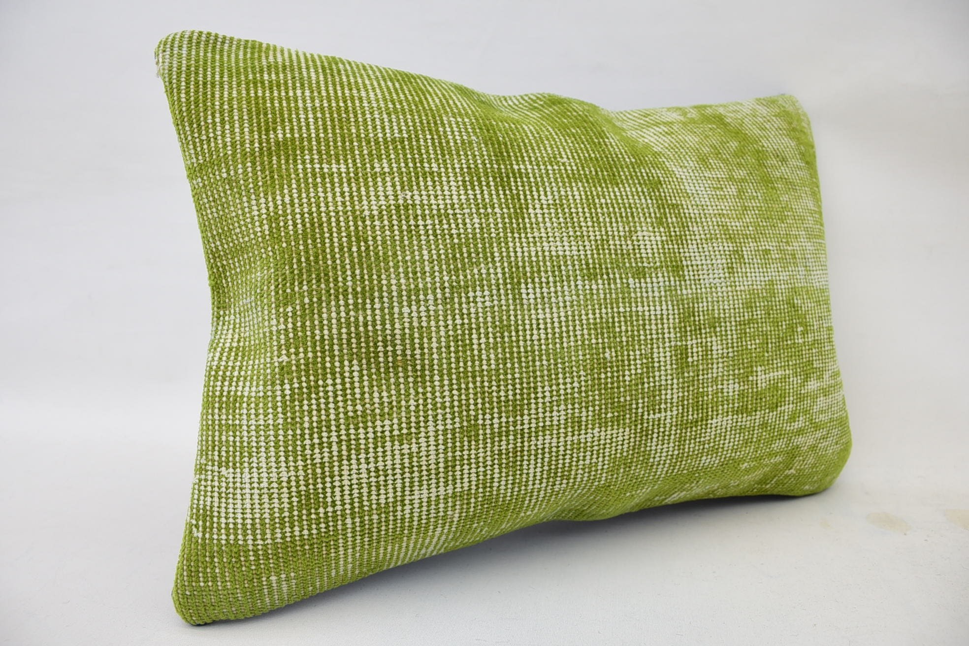 Boho Pillow, 16"x24" Green Pillow Cover, Interior Designer Pillow, Vintage Pillow Case, Throw Kilim Pillow, Designer Throw Pillow