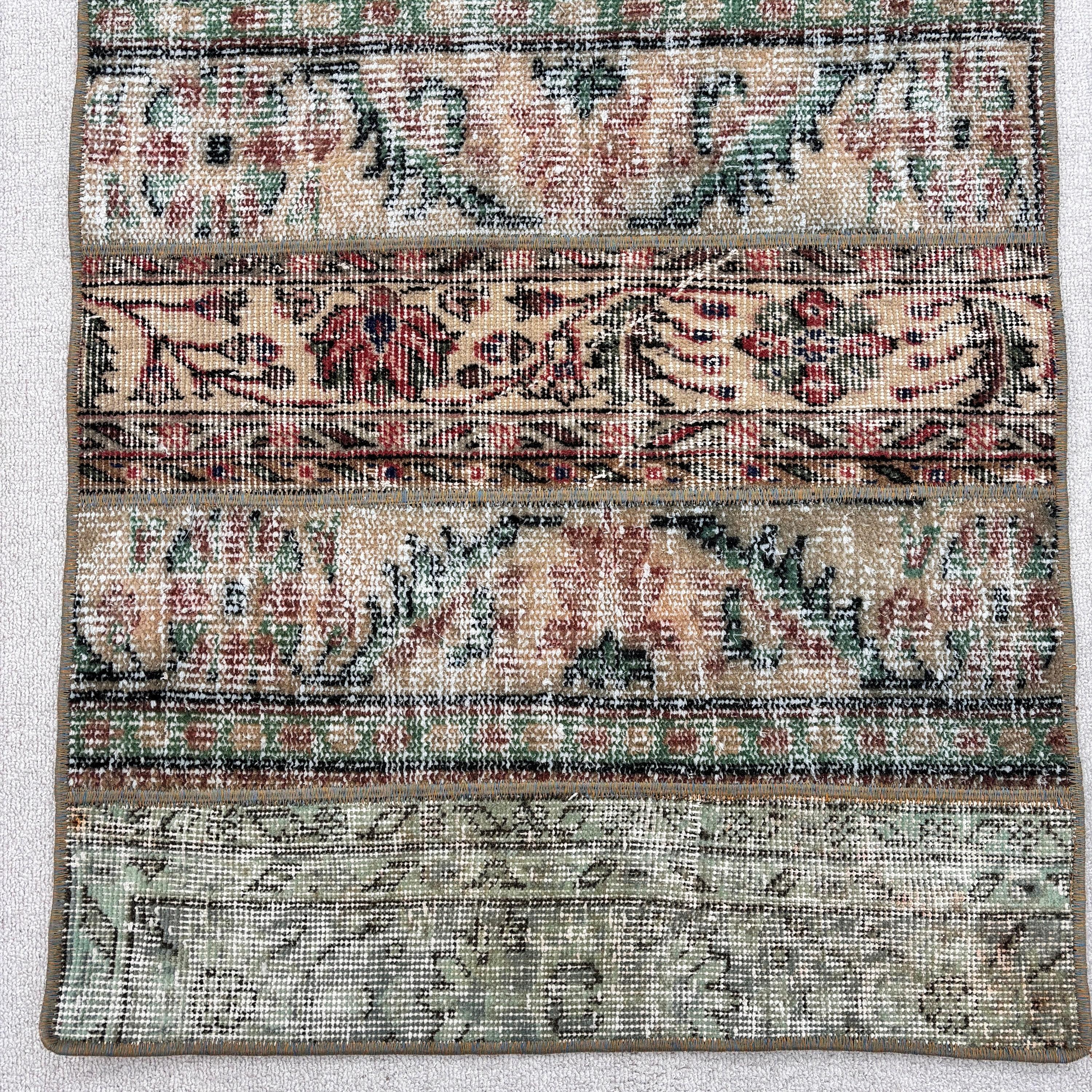 Handwoven Rugs, Turkish Rug, Vintage Rugs, 2.3x3.1 ft Small Rug, Bedroom Rug, Modern Rugs, Green Flatweave Rugs, Wall Hanging Rugs