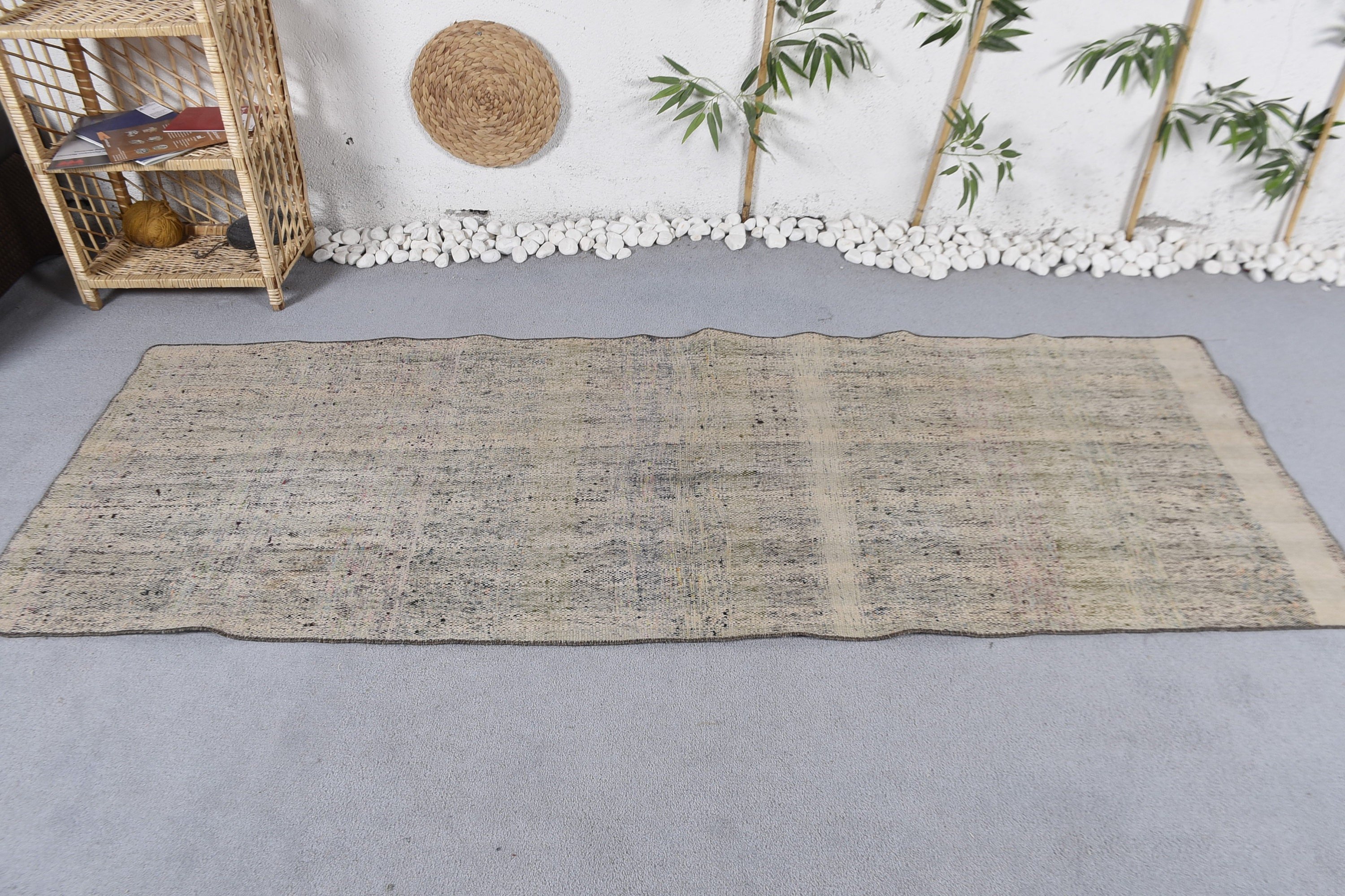 El Yapımı Halı, Vintage Halılar, 2,9x7,8 ft Yolluk Halıları, Mutfak Halısı, Yün Halıları, Merdiven Halıları, Mavi Oryantal Halı, Türk Halısı