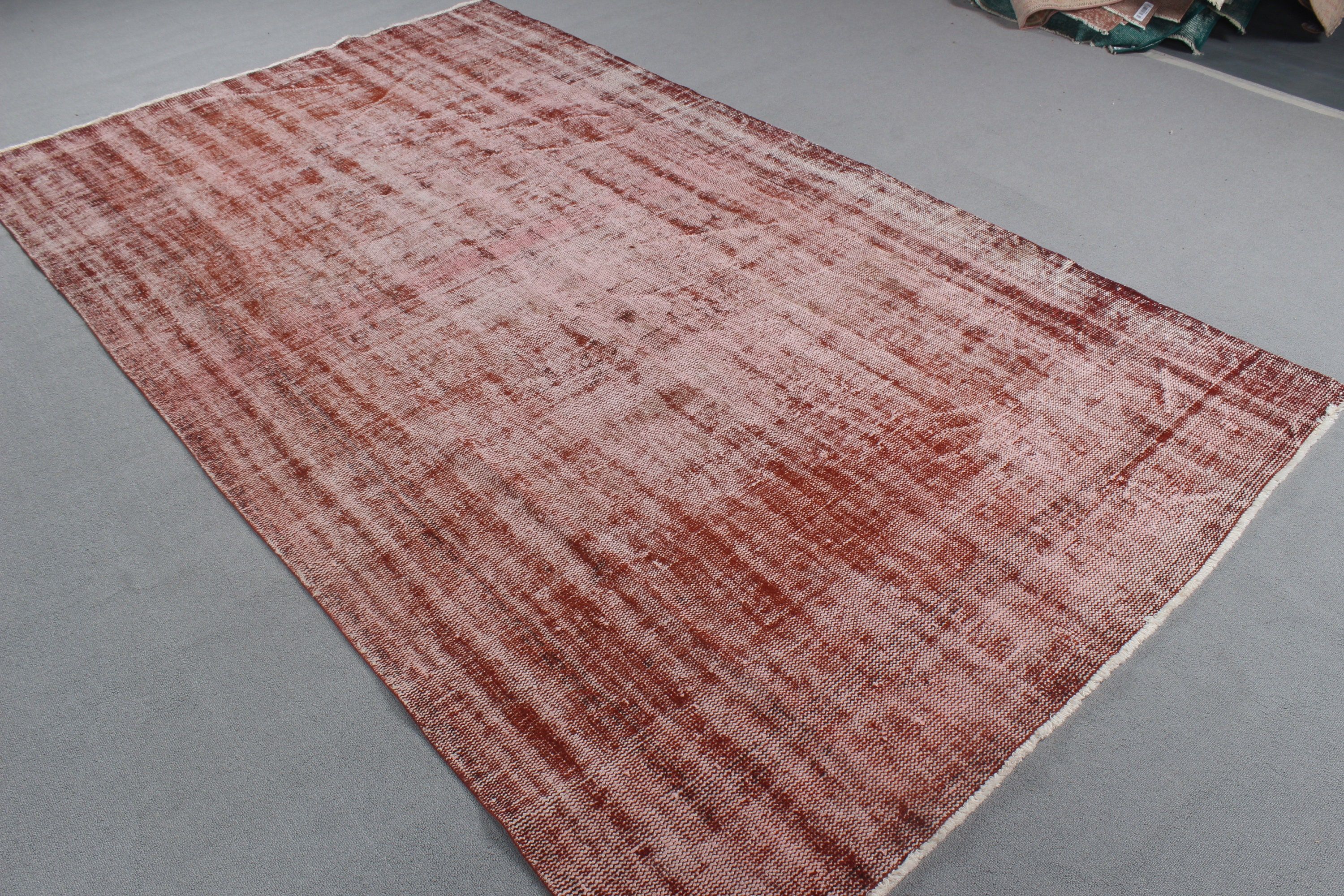 Nötr Halı, Yatak Odası Halıları, Salon Halıları, Oryantal Halılar, Vintage Halılar, Organik Halı, Türk Halısı, Pembe 5.4x9.5 ft Büyük Halılar