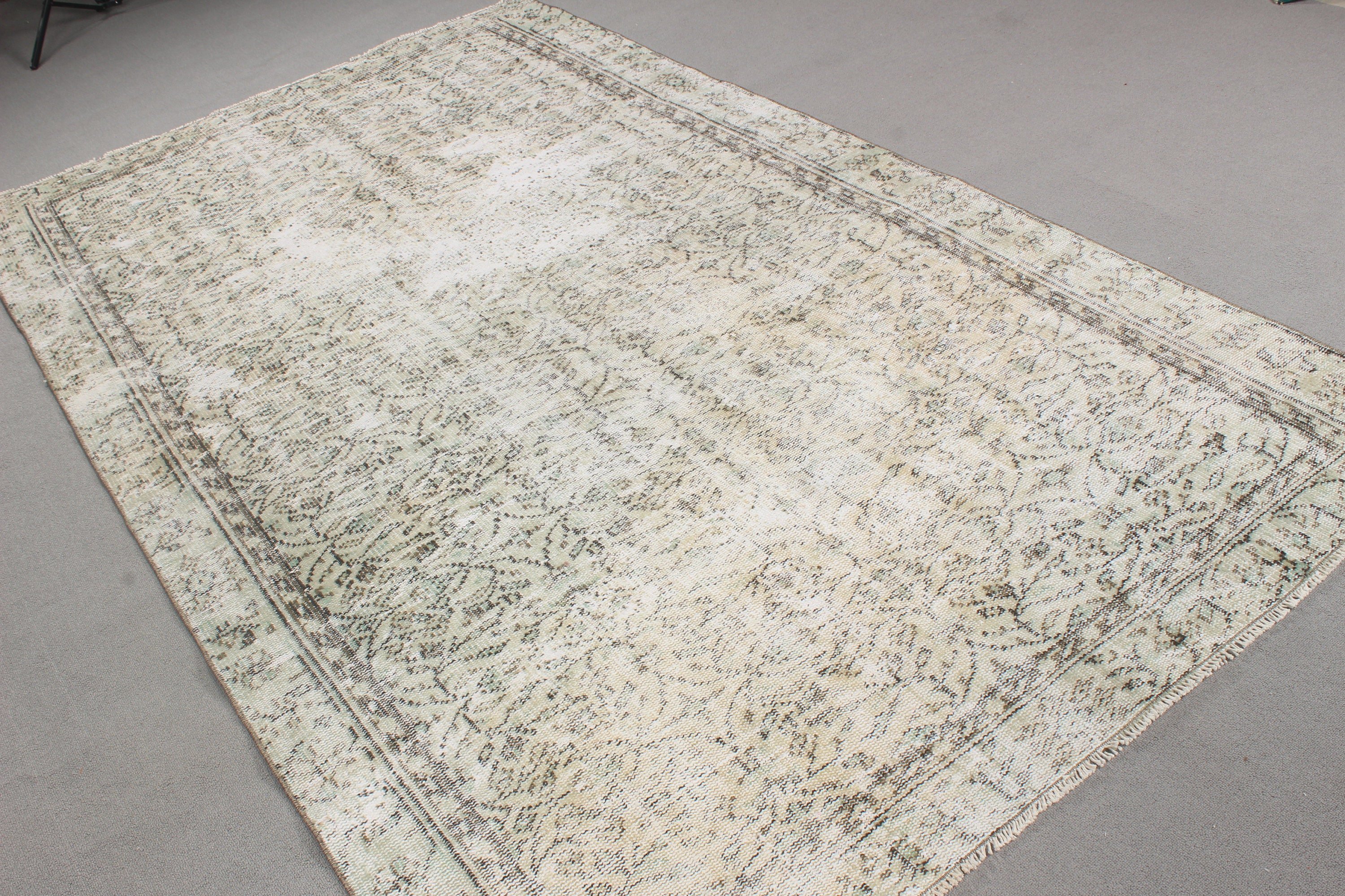 Beige Flatweave Rugs, Oushak Rugs, Anatolian Rugs, Salon Rugs, Turkish Rugs, Boho Rugs, Vintage Rug, Large Oushak Rug, 5.2x8.8 ft Large Rug