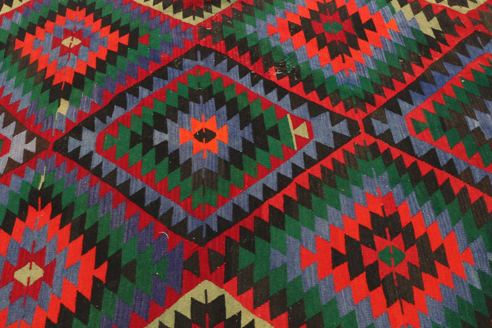 Yemek Odası Halıları, Mutfak Halıları, Yatak Odası Halıları, Kilim, Gökkuşağı Oushak Halısı, 5.1x10.1 ft Büyük Halı, Antika Halı, Türk Halısı, Vintage Halı