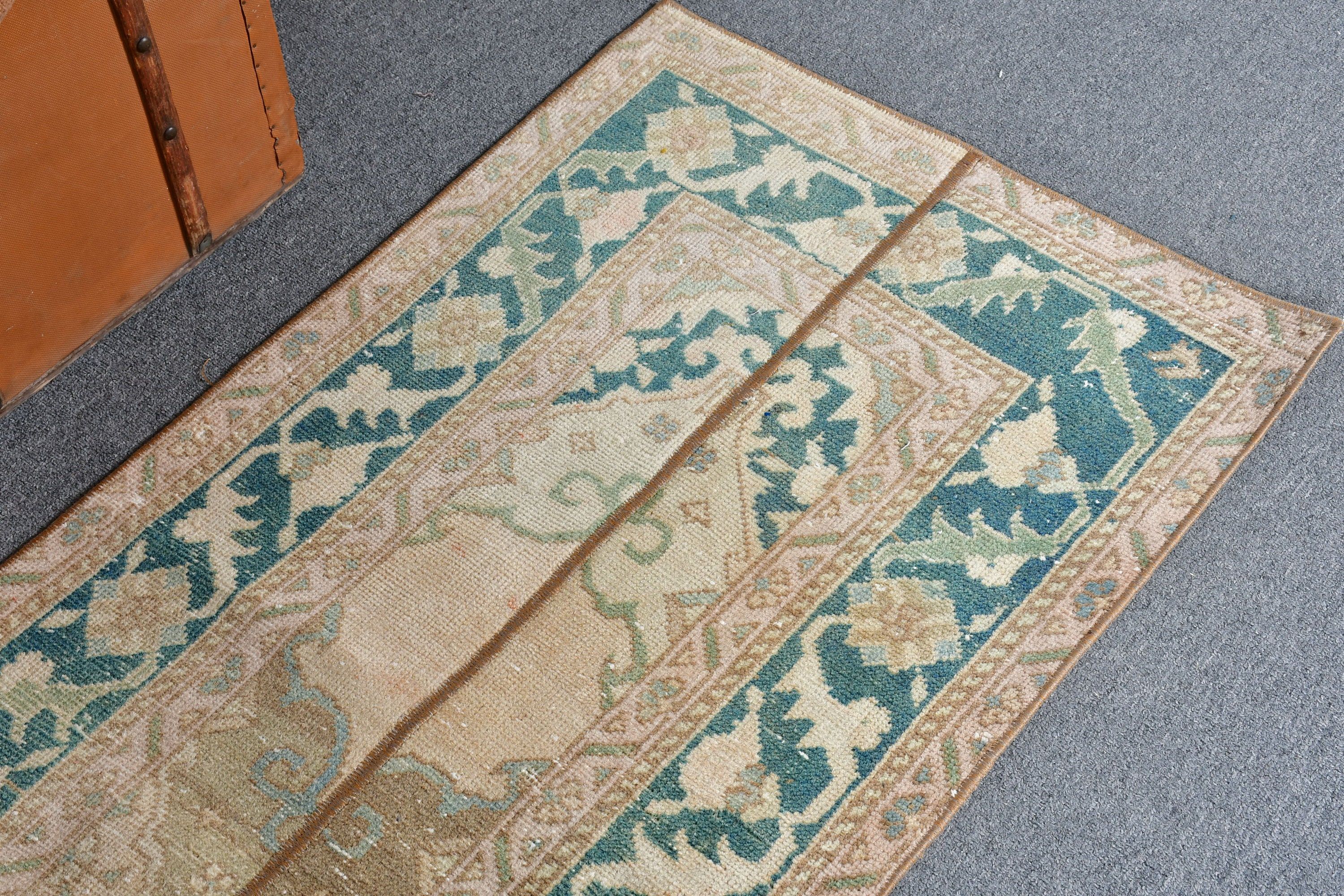 Vintage Halı, Kahverengi Ev Dekorasyonu Halısı, Fas Halıları, Koridor Halıları, Mutfak Halıları, Havalı Halı, Türk Halıları, 2.1x5.3 ft Runner Halısı, Özel Halı