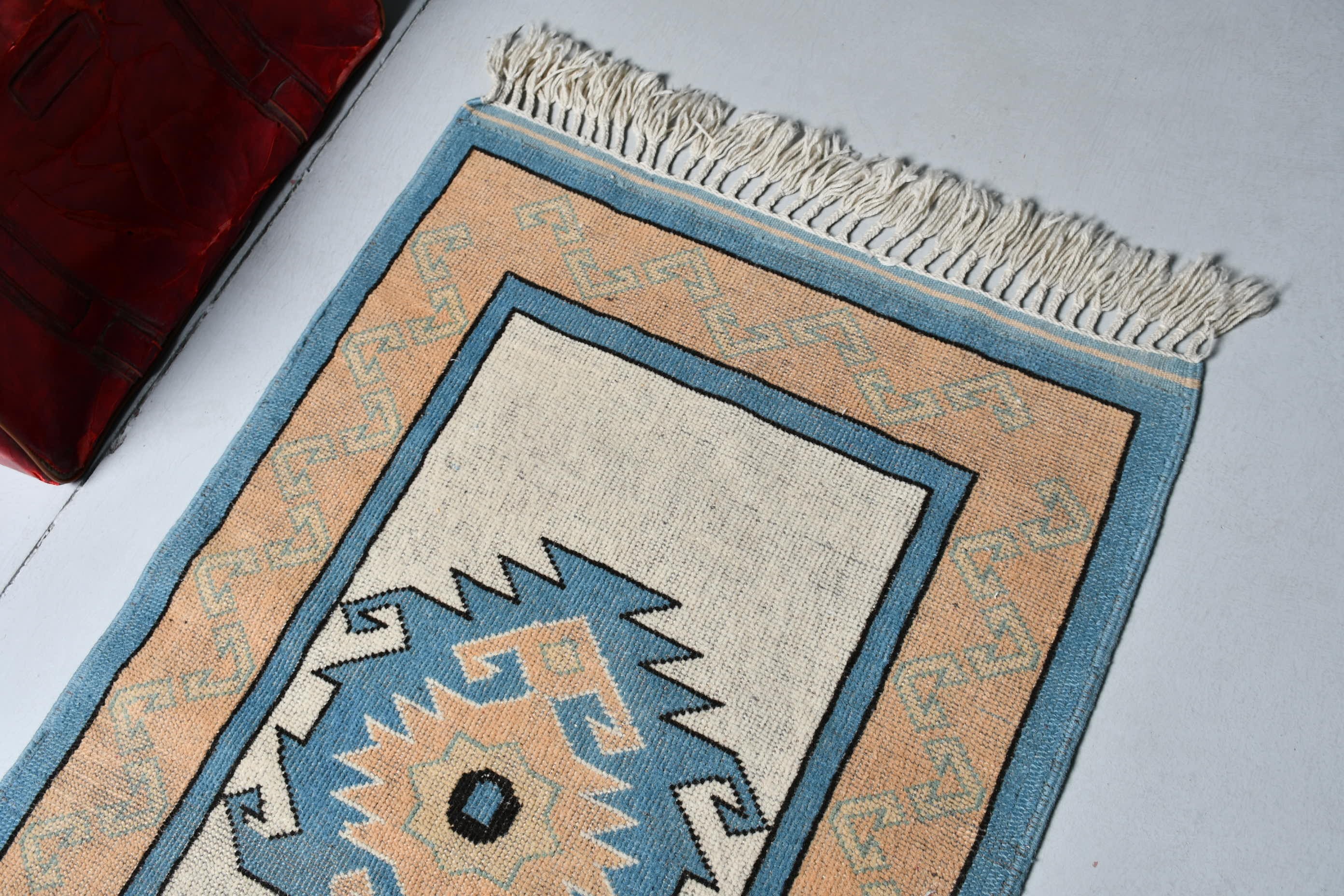 Banyo Halı, Anadolu Halı, Banyo Halı, Turuncu Ev dekoru Halı, Nostaljik Halı, Giriş Halı, 83x130 cm Küçük Halı, Araba paspası Halı