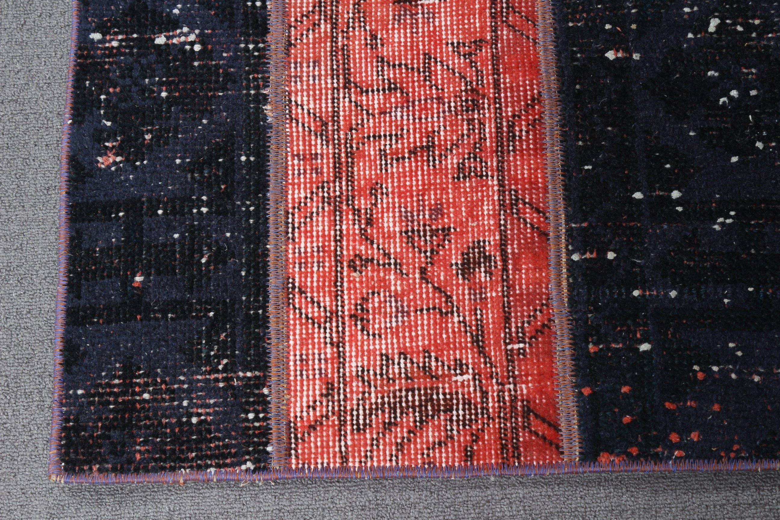 1.7x4 ft Small Rug, Pink Wool Rug, Car Mat Rug, Authentic Rug, Anatolian Rug, Turkish Rugs, Vintage Rug, Cool Rug, Wall Hanging Rugs
