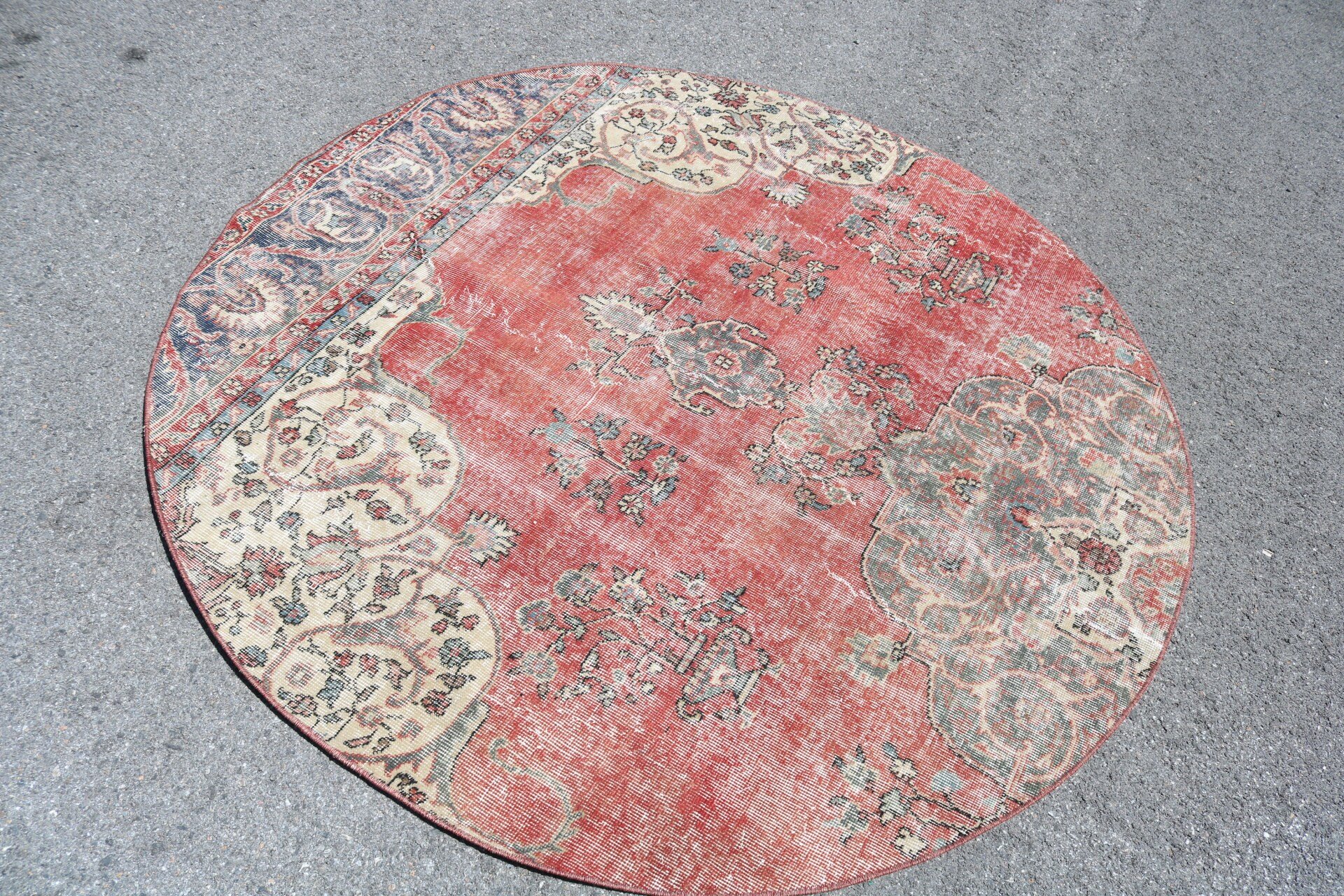 Turkish Rug, Nursery Rugs, 5.5x5.6 ft Area Rugs, Vintage Decor Rugs, Rugs for Nursery, Bedroom Rug, Indoor Rug, Vintage Rug, Colorful Rug