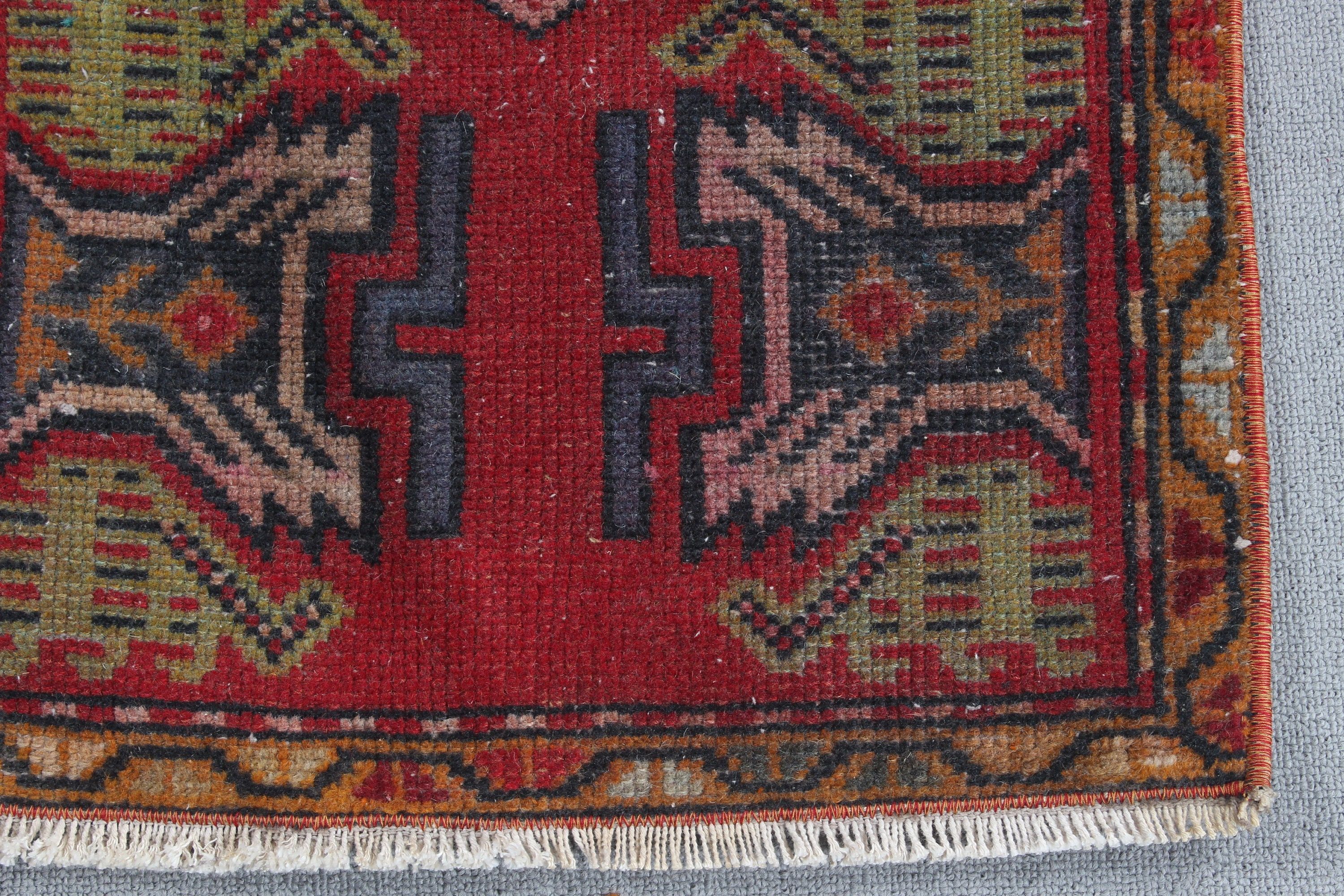 Statement Rugs, Kitchen Rug, Vintage Rugs, 1.6x3.1 ft Small Rugs, Wool Rug, Modern Rugs, Gray Wool Rug, Turkish Rugs, Small Vintage Rug