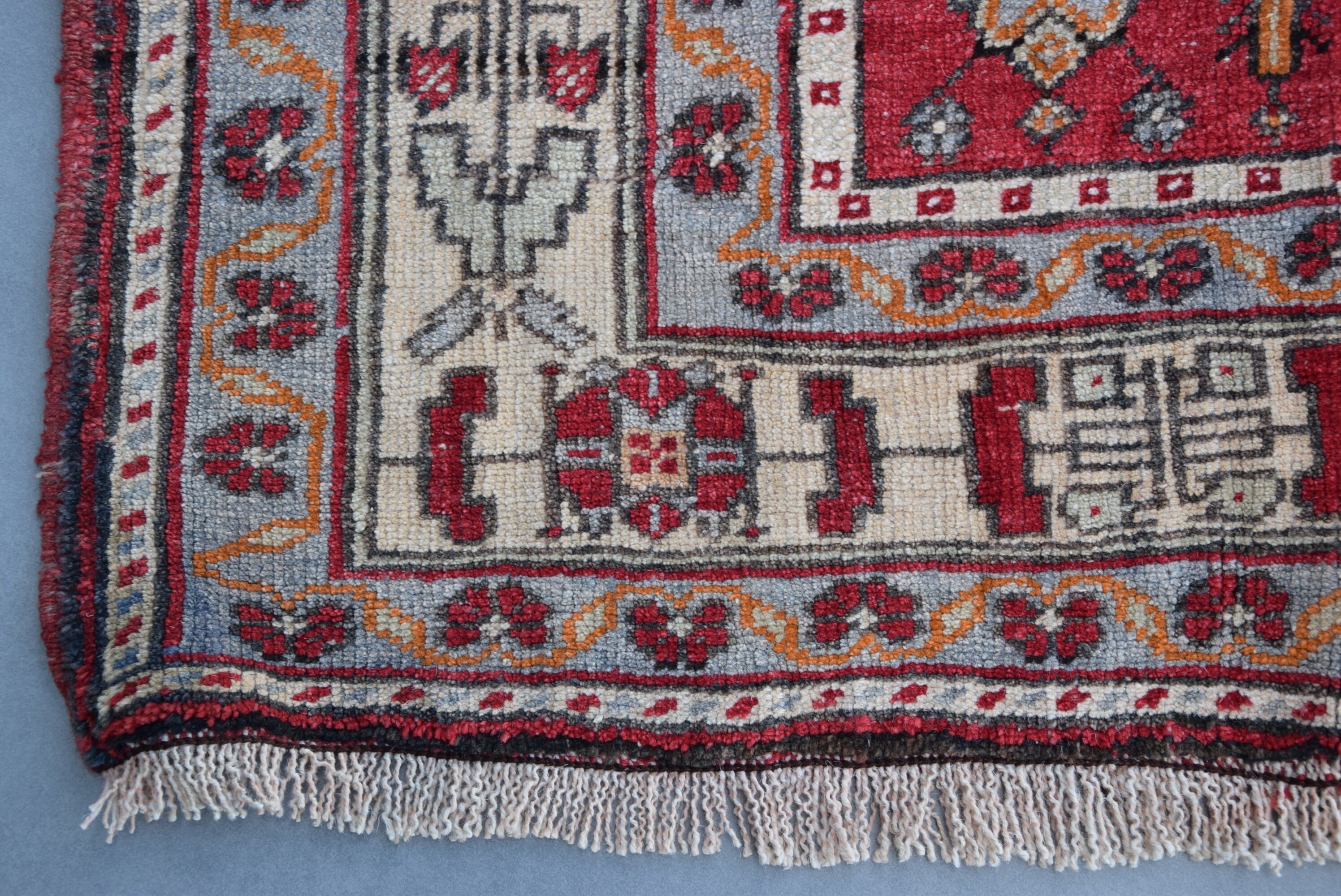 Turkish Rug, Anatolian Rug, Salon Rug, Eclectic Rug, 5.5x9.4 ft Large Rug, Dining Room Rug, Vintage Rug, Oushak Rug, Red Home Decor Rugs