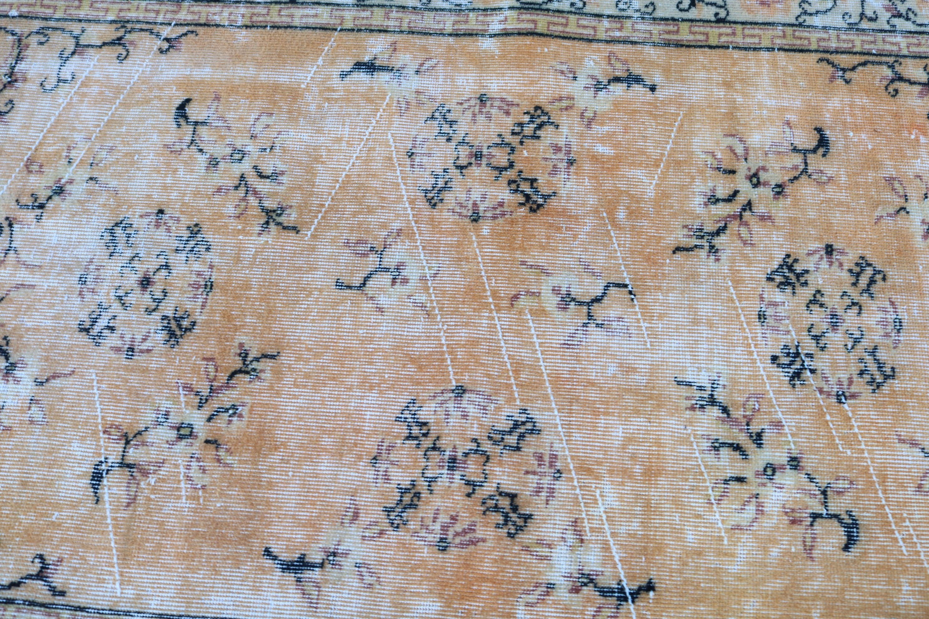 Oriental Rug, Turkish Rug, Vintage Rug, Indoor Rug, Dining Room Rug, Rugs for Living Room, Vintage Decor Rug, Wool Rug, 3.7x6.5 ft Area Rug