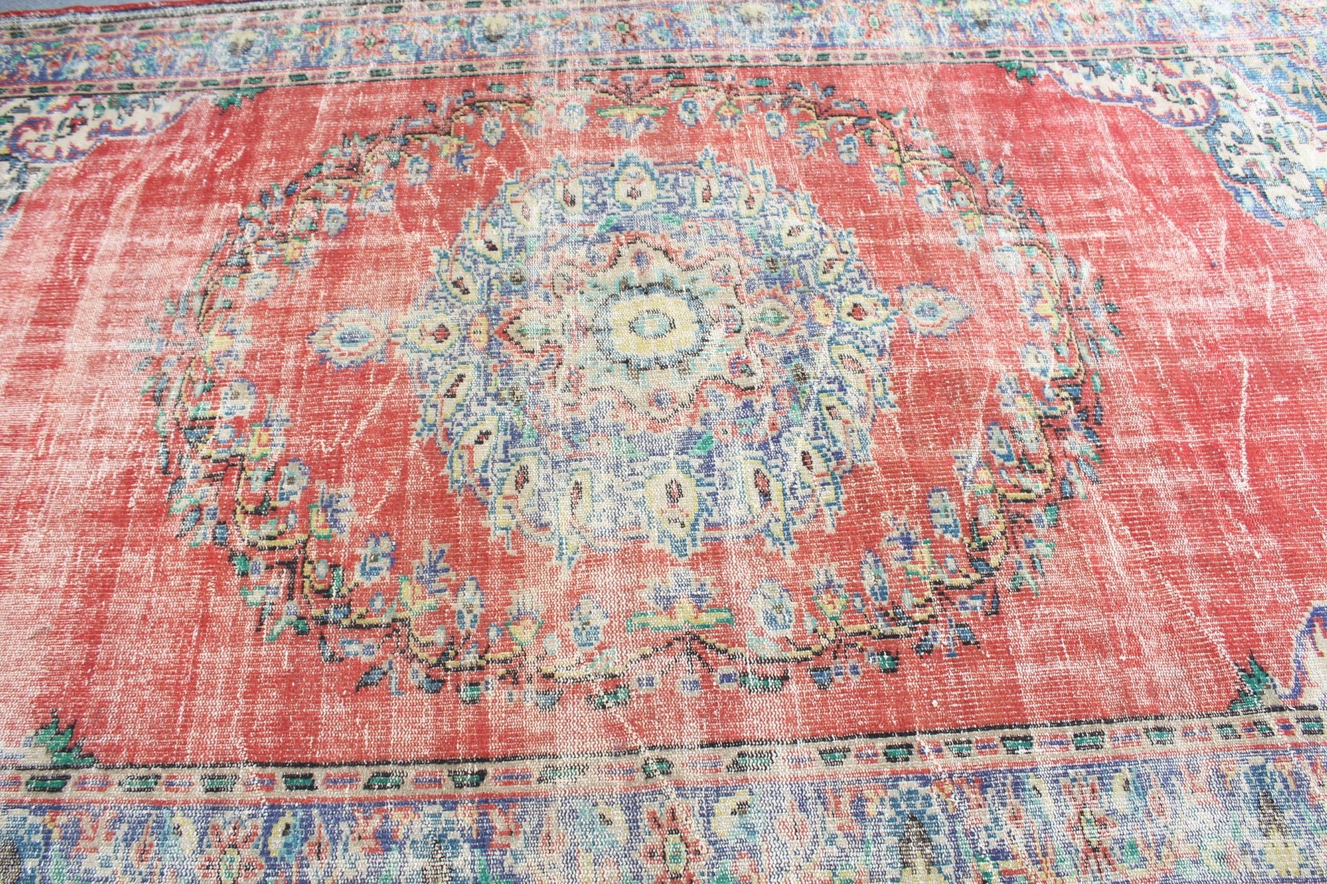 Turkish Rug, Moroccan Rug, Vintage Rugs, Red Moroccan Rug, 5.7x9.7 ft Large Rugs, Cute Rug, Living Room Rugs, Bedroom Rug, Anatolian Rug