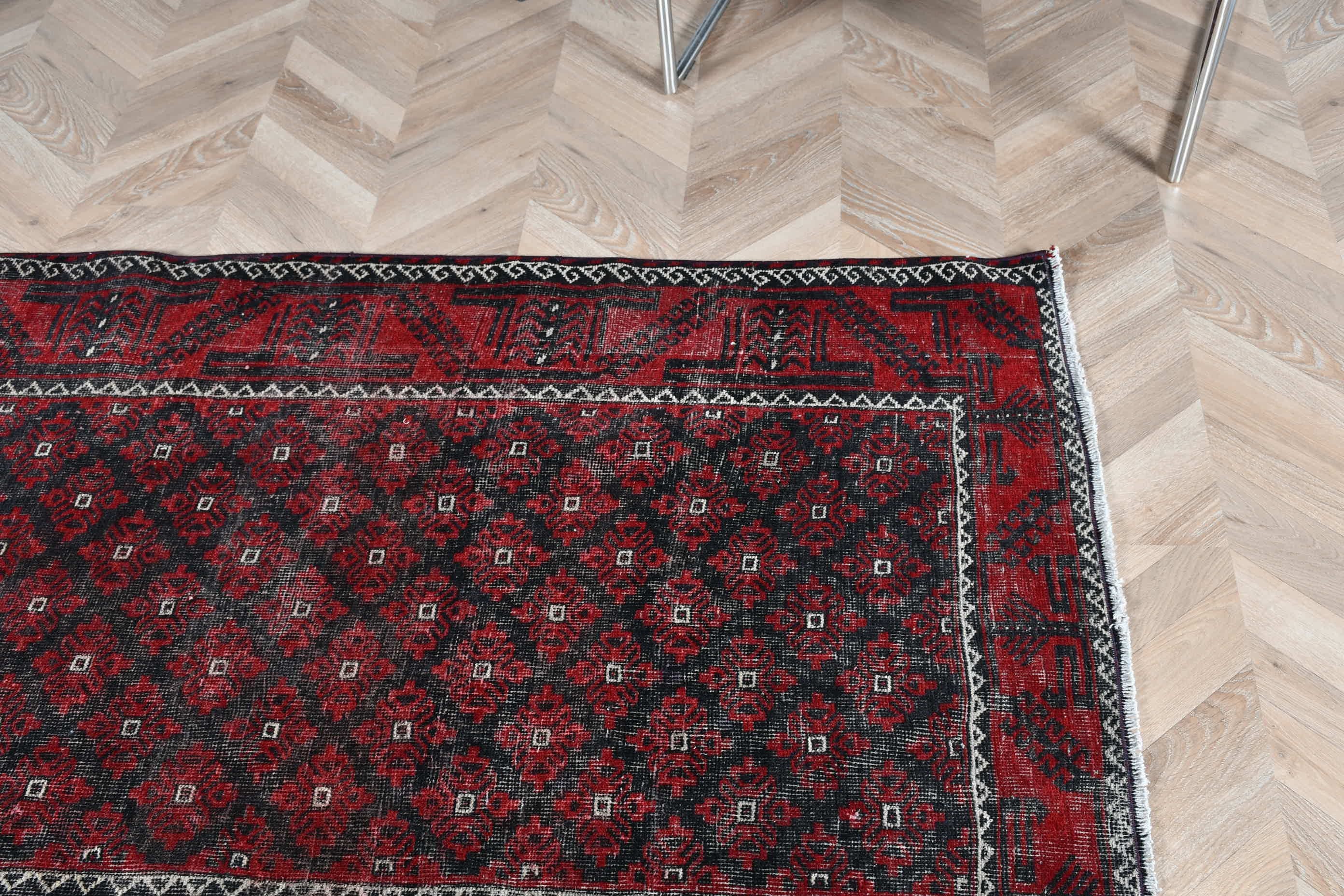 Oushak Halısı, Aztek Halıları, Vintage Halılar, Türk Halısı, Kırmızı Antika Halılar, Koridor Halıları, Koridor Halıları, Fas Halısı, 3x11.2 ft Yolluk Halısı