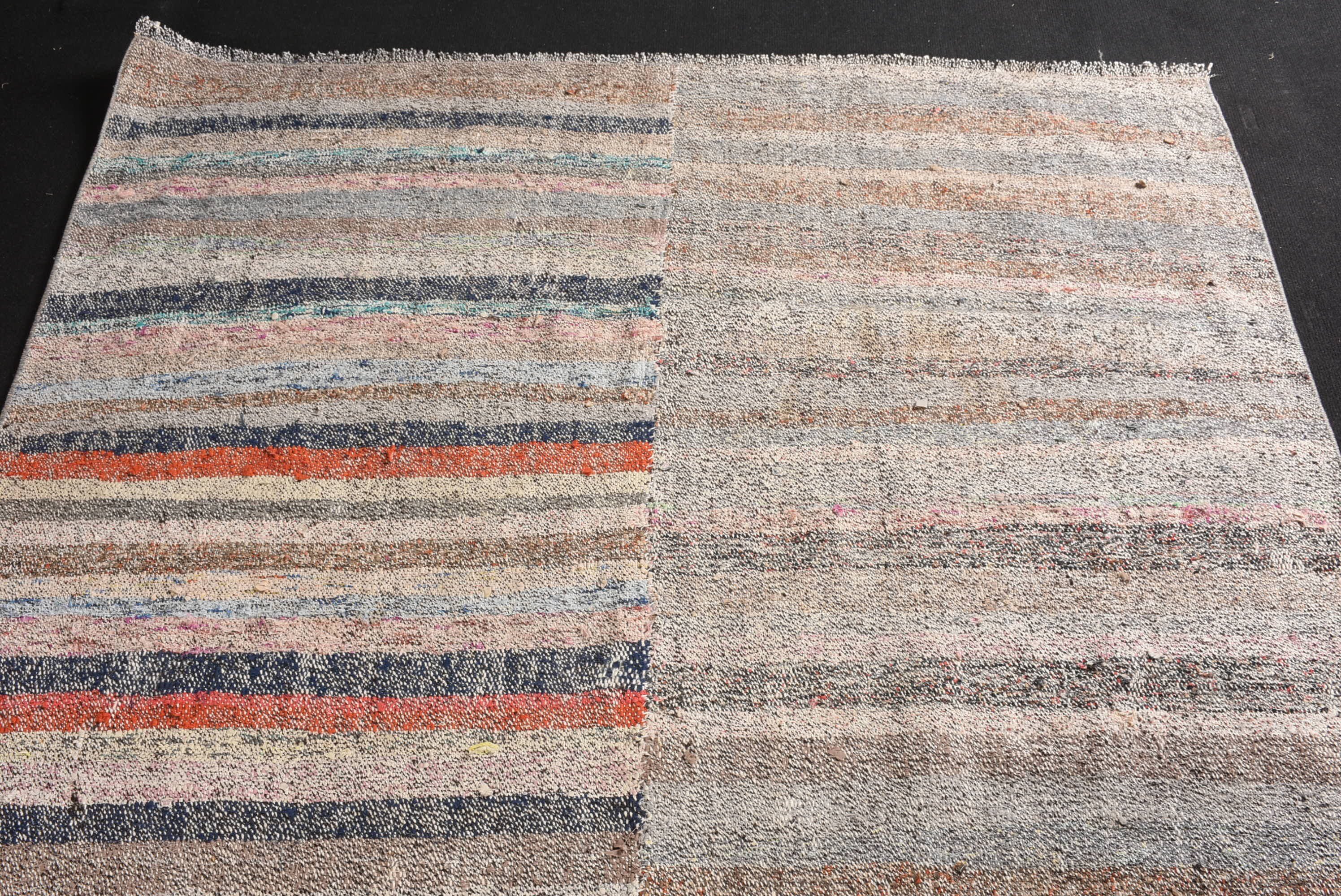 Kitchen Rug, Nursery Rug, Beige Bedroom Rug, Oushak Rug, Bedroom Rug, Designer Rug, Vintage Rug, 5x6.7 ft Area Rugs, Turkish Rug, Kilim