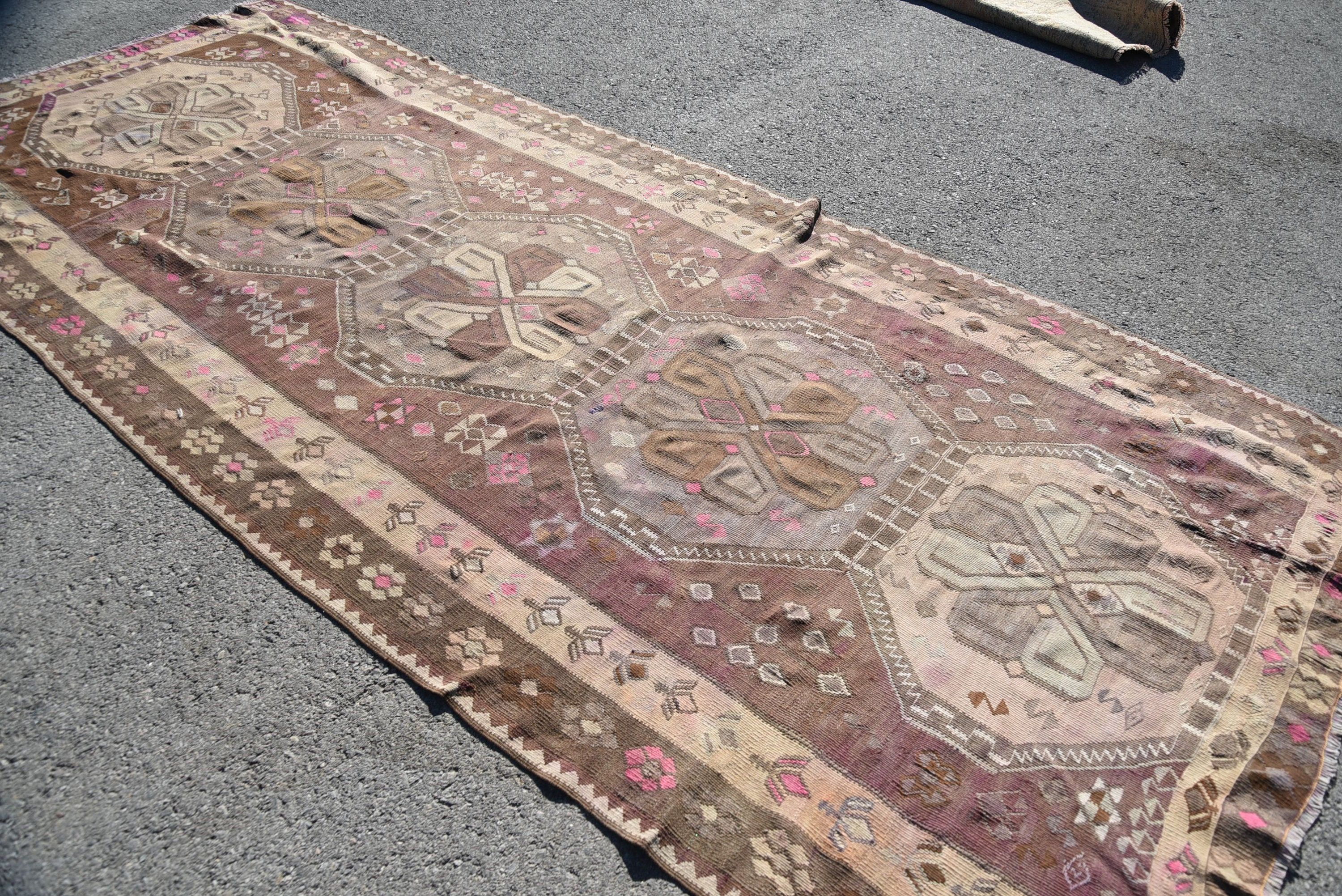 Oturma Odası Halısı, Eski Halı, 5.5x13.1 ft Büyük Boy Halı, Türk Halısı, Salon Halıları, Kilim, Vintage Halılar, Salon Halıları, Havalı Halılar, Fas Halıları