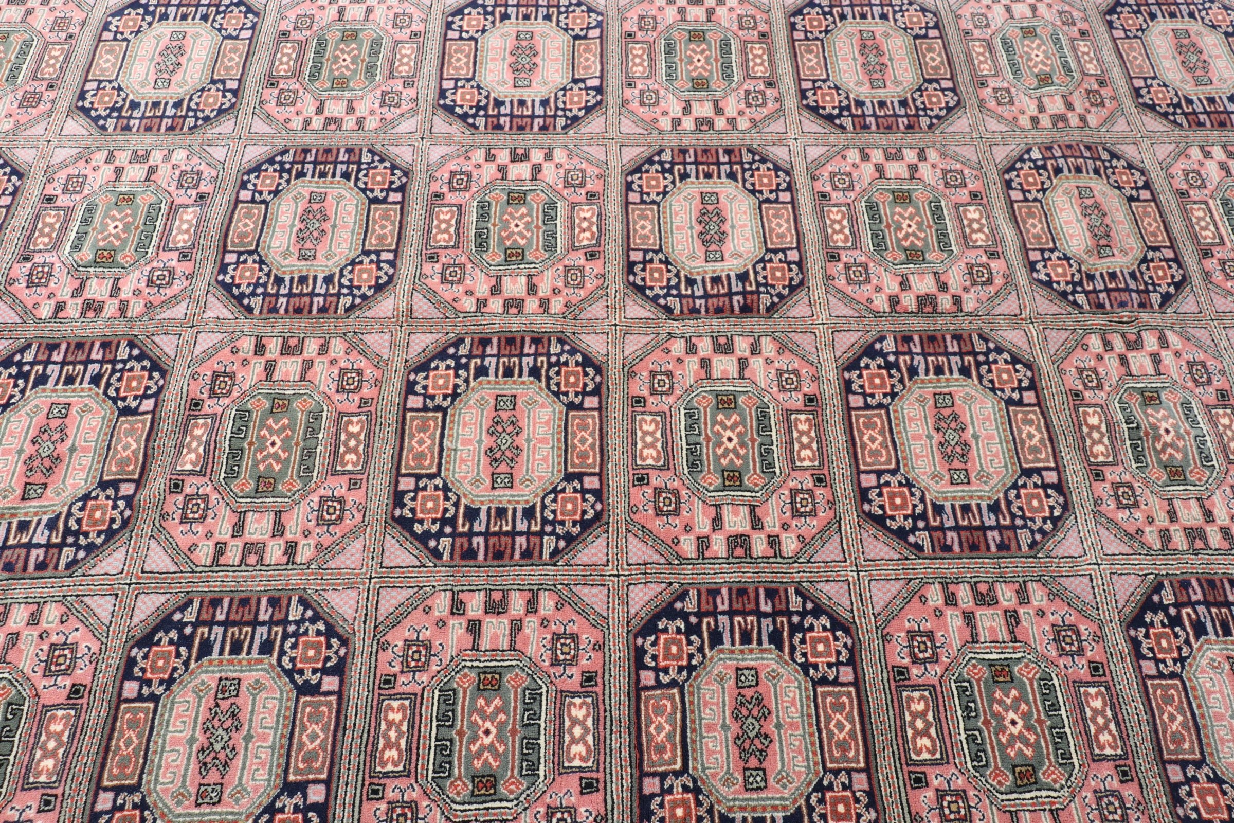 Living Room Rug, Green Wool Rug, Bohemian Rug, Vintage Rug, 6.6x9.2 ft Large Rugs, Turkish Rugs, Kitchen Rugs, Oriental Rug, Bedroom Rug