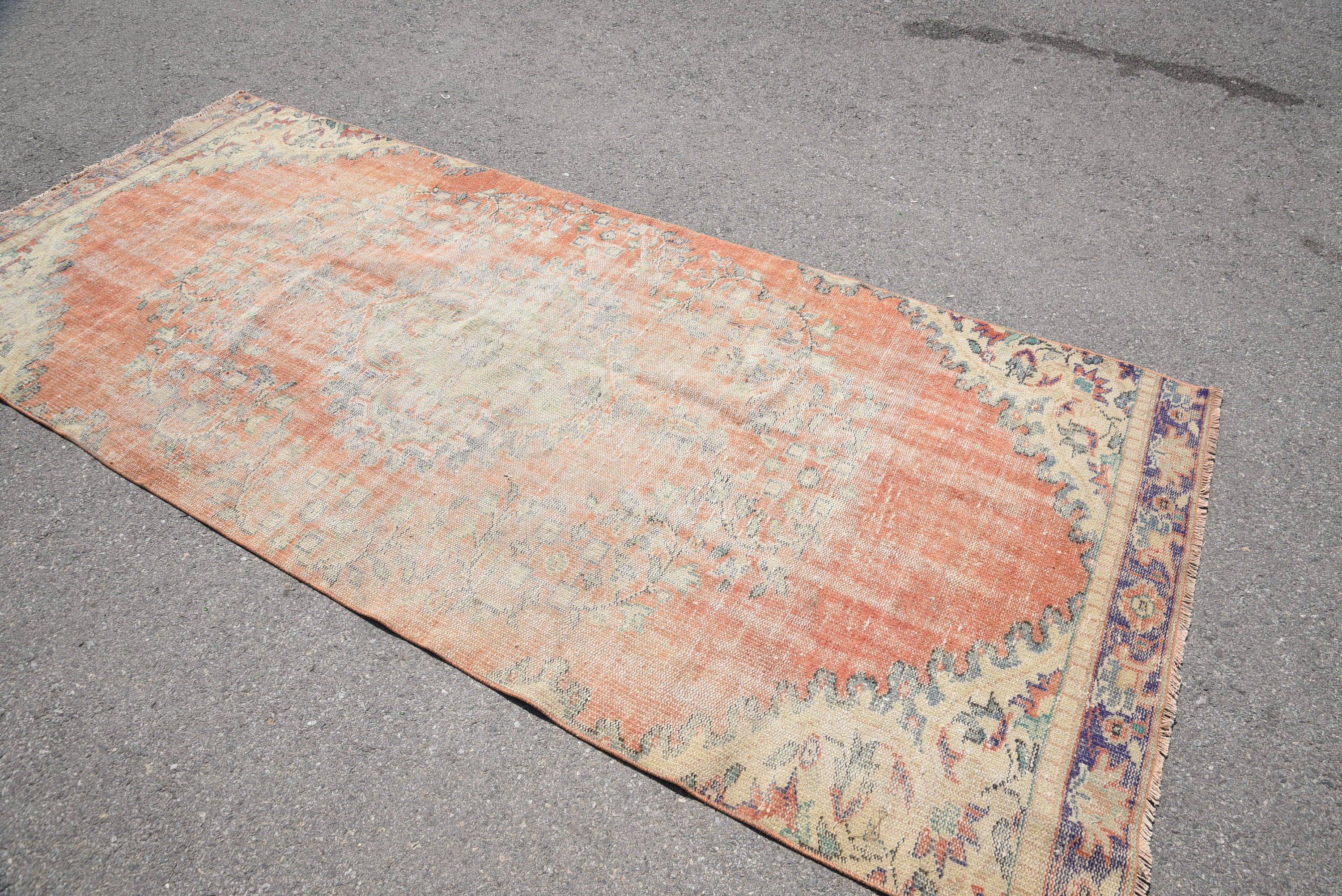 Vintage Halılar, 4.3x9.6 ft Büyük Halı, Türk Halıları, Yatak Odası Halıları, Soğuk Halı, Oushak Halısı, Salon Halısı, Oturma Odası Halıları, Geniş Alan Halıları