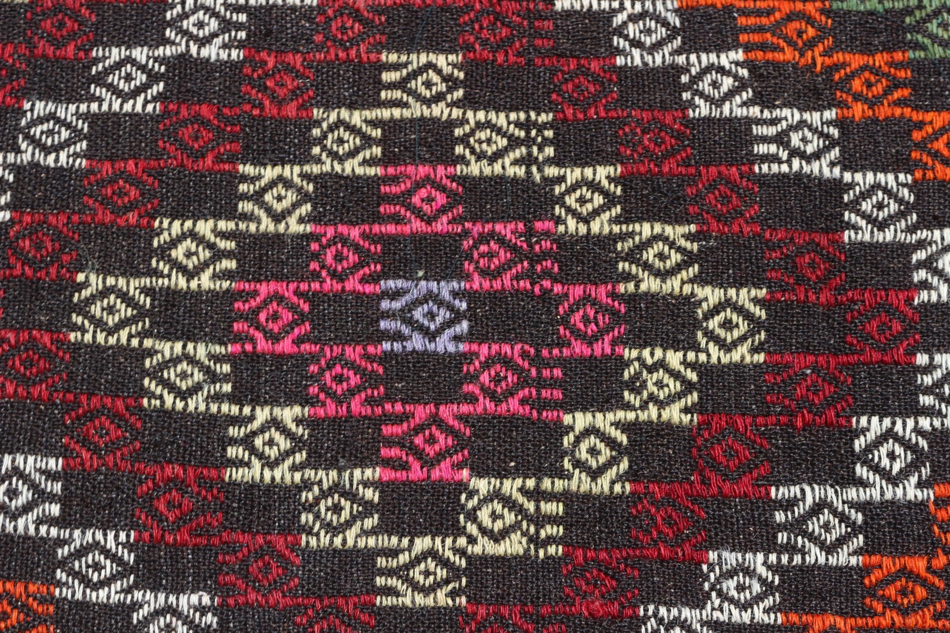 Türk Halıları, Eski Halı, Vintage Halı, Oryantal Halı, 2x3,5 ft Küçük Halılar, Siyah Ev Dekor Halısı, Mutfak Halısı, Kilim, Çocuk Halısı