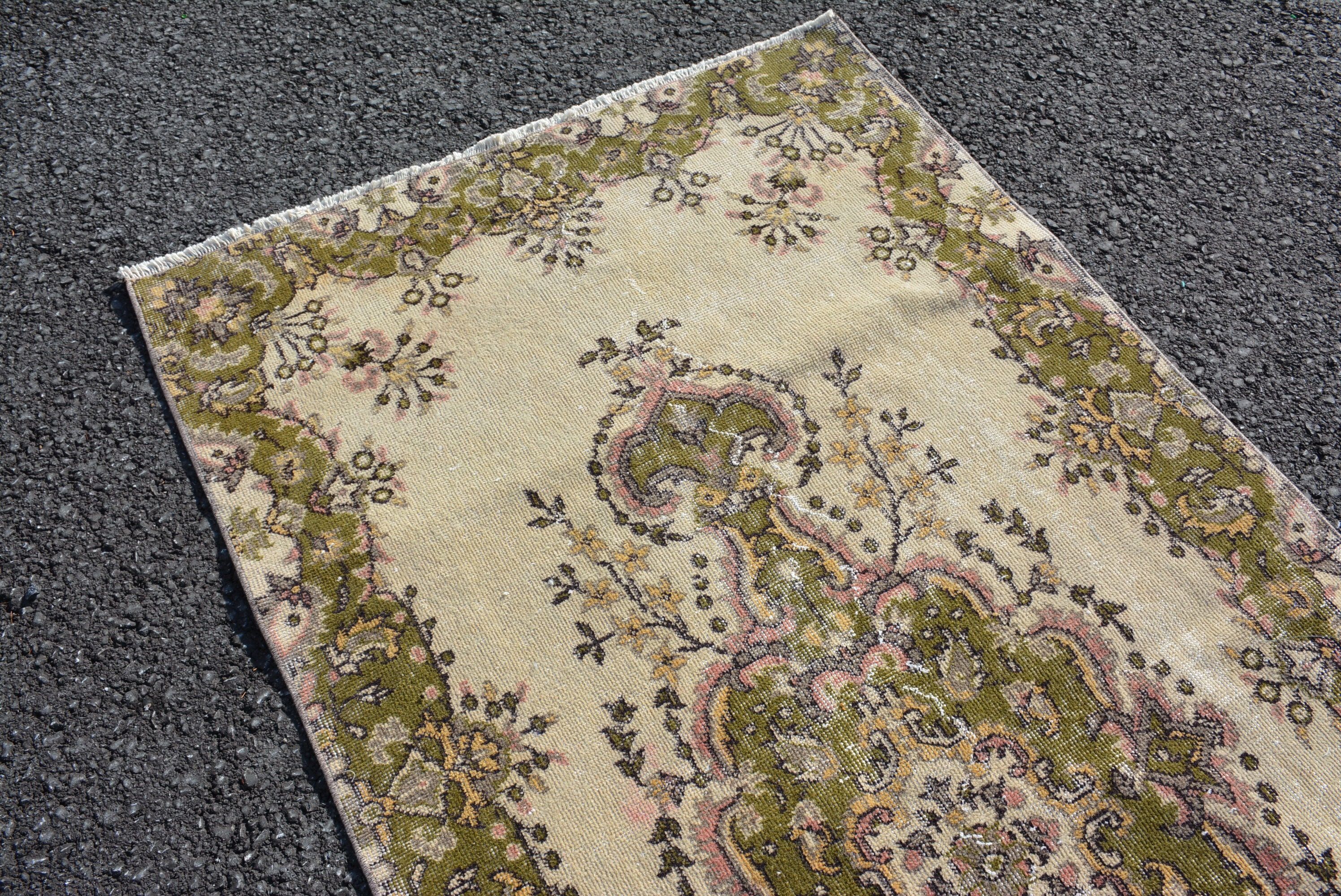 Kitchen Rugs, Custom Rugs, Wool Rug, Cute Rug, 3.6x6.9 ft Area Rugs, Floor Rug, Vintage Rug, Organic Rugs, Turkish Rug, Rugs for Bedroom