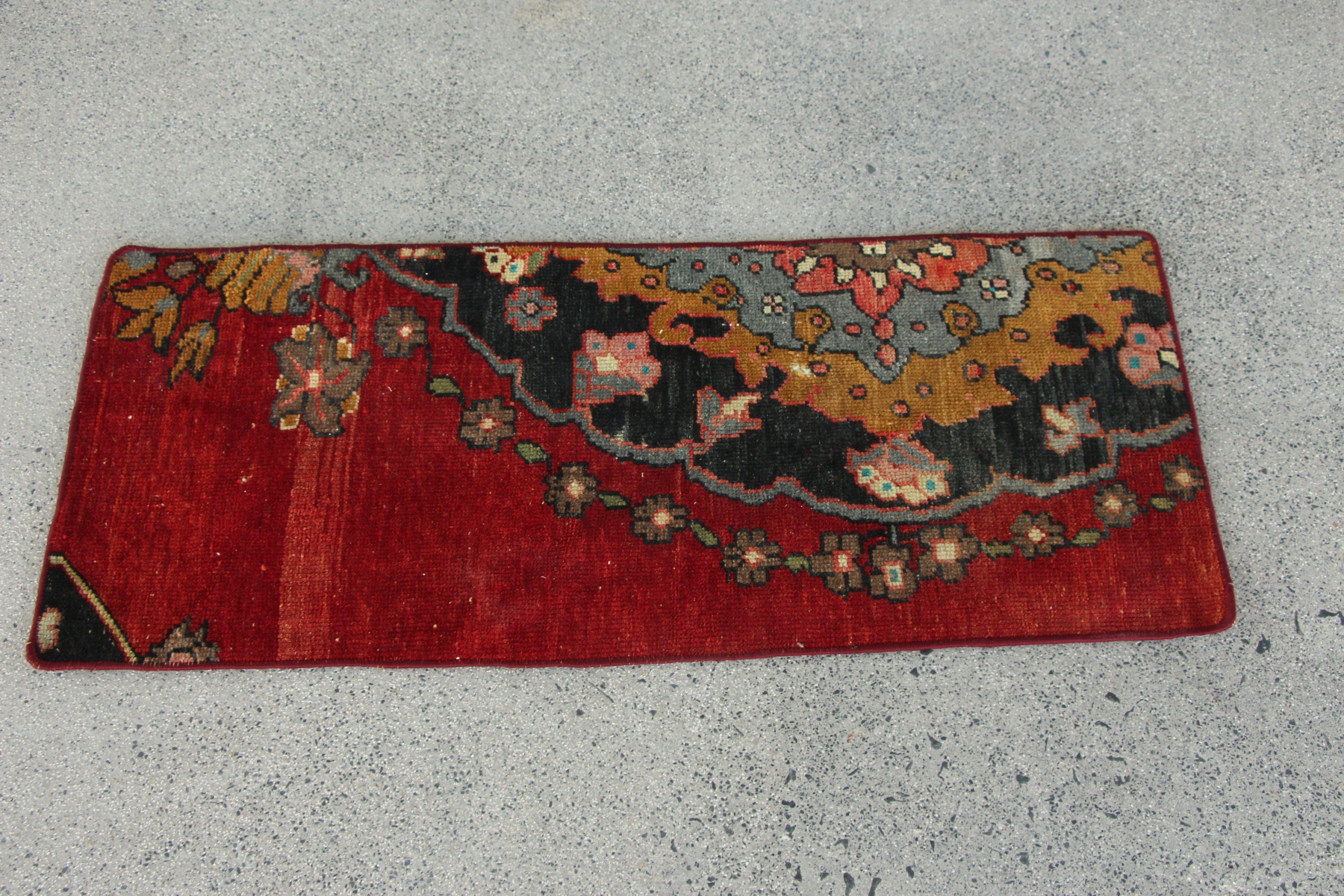 Türk Halısı, Vintage Halılar, Duvara Asılı Halı, Banyo Halısı, Mor 1.4x3.3 ft Küçük Halı, Fas Halıları, Sessiz Halılar, Yün Halı