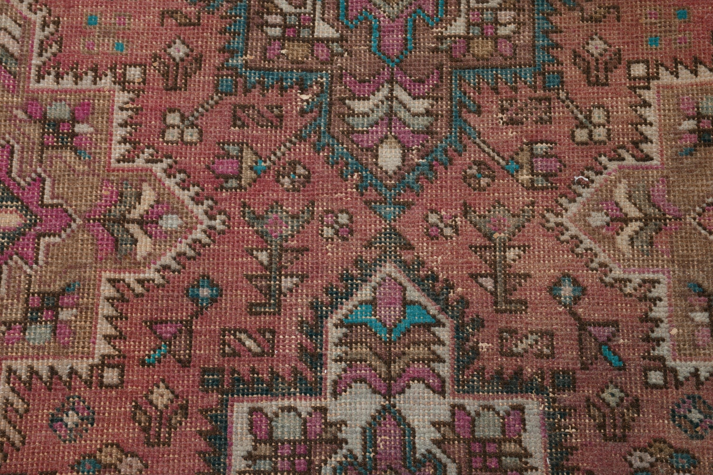 Nursery Rugs, Turkish Rugs, Anatolian Rugs, Wall Hanging Rug, Vintage Rug, Kitchen Rug, Art Rug, Brown  2.5x2.8 ft Small Rugs