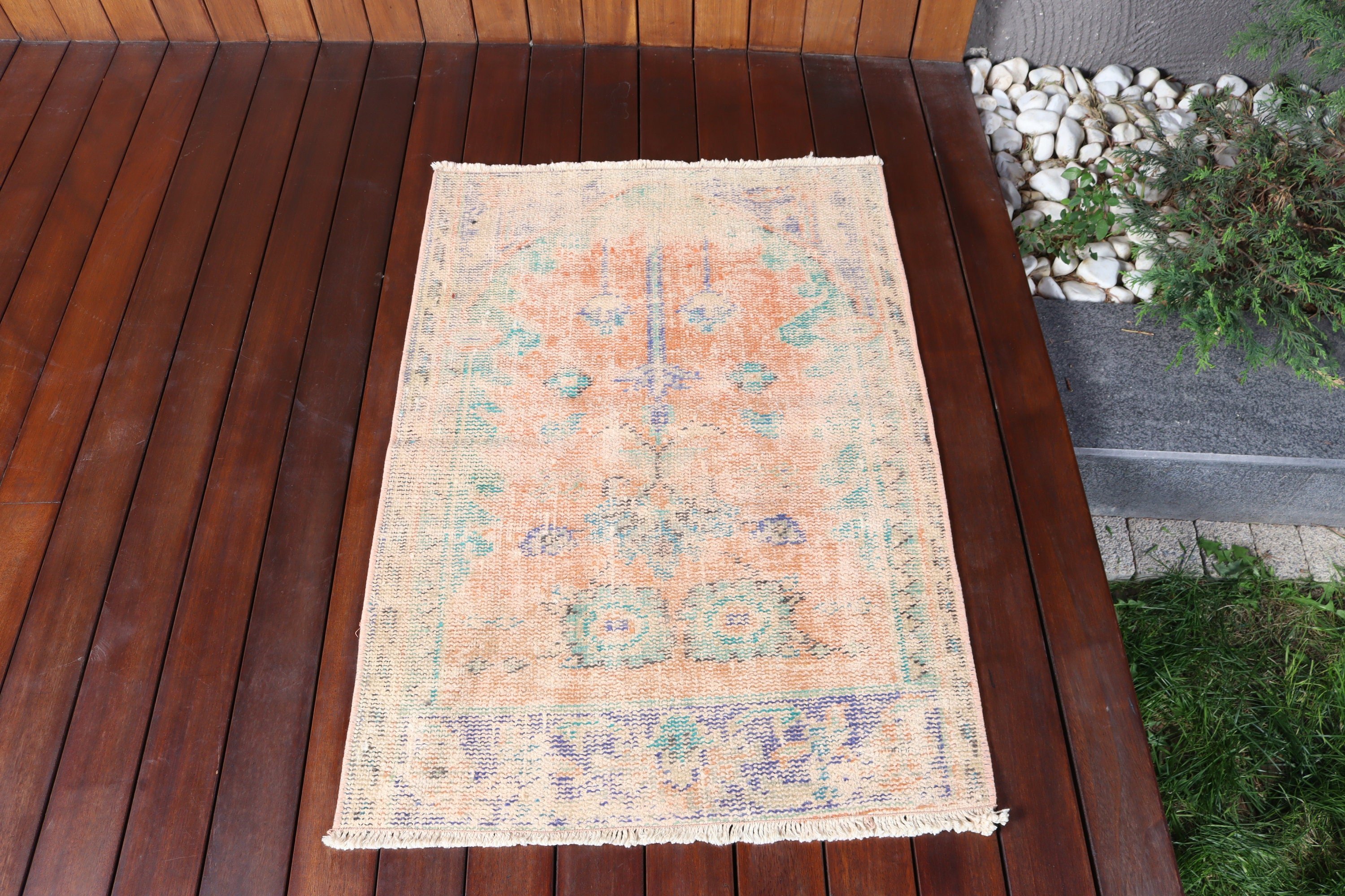 Modern Halı, Duvara Asılı Halı, Turuncu Ev Dekorasyonu Halısı, Yer Halısı, Türk Halıları, 2.3x3.3 ft Küçük Halılar, Vintage Halı, Banyo Halıları, Düz Dokuma Halılar