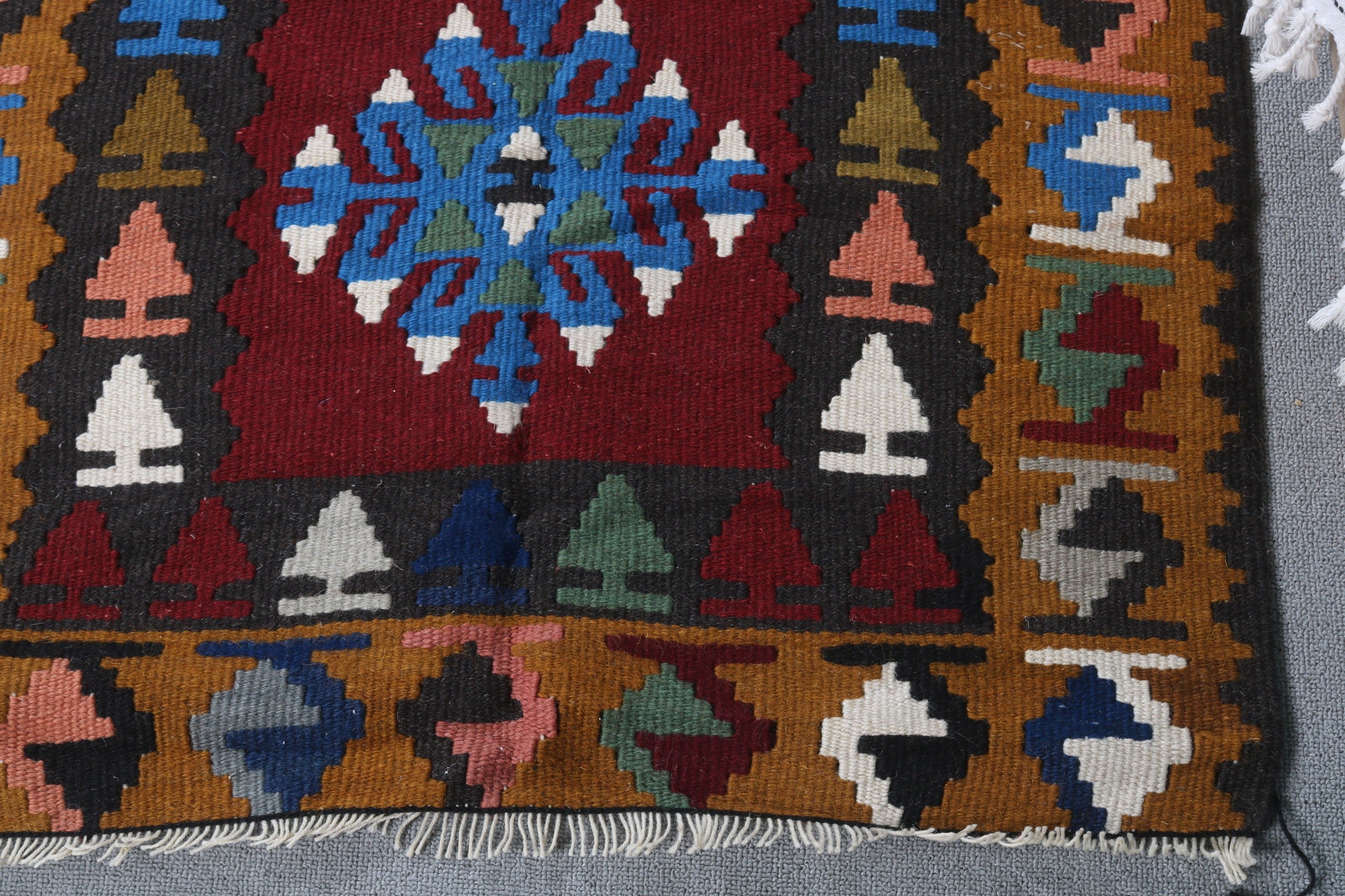 Araba Paspas Halısı, Kırmızı Fas Halısı, Türk Halıları, Araba Paspas Halıları, Fas Halısı, 2.6x4.4 ft Küçük Halı, Mutfak Halısı, Kilim, Vintage Halılar