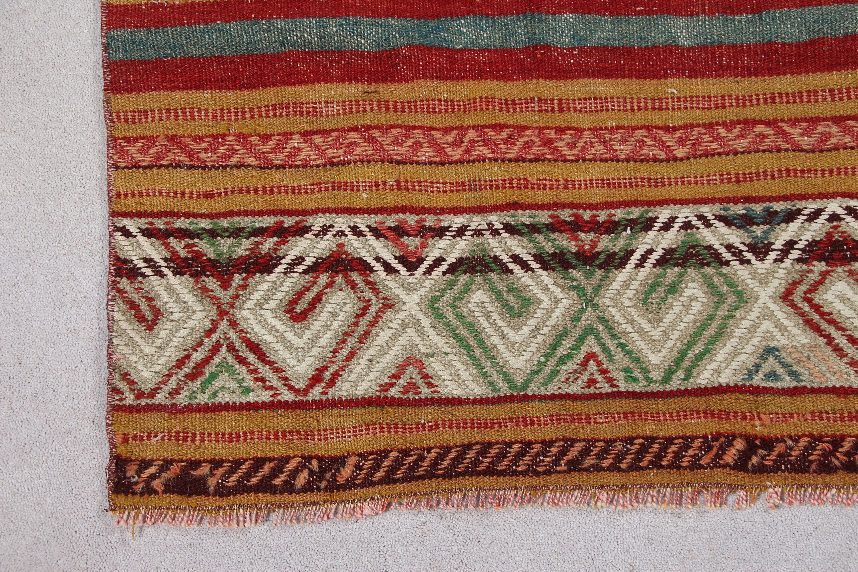 Kahverengi 2.1x2.9 ft Küçük Halı, Duvara Asılı Halı, Yer Halısı, Türk Halısı, Yatak Odası Halısı, Kilim, Eski Halı, Oushak Halıları, Vintage Halı