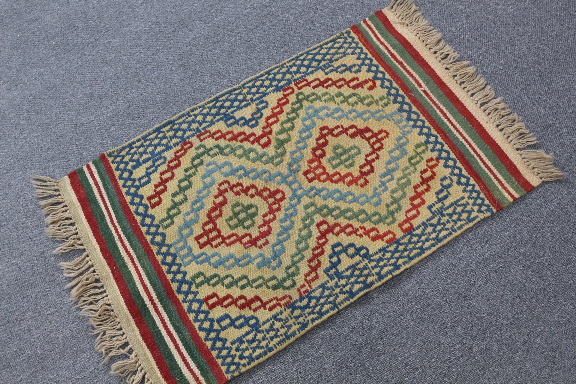 Tribal Rug, Kilim, Vintage Rug, Anatolian Rug, Bedroom Rug, Beige Moroccan Rug, Bath Rug, Moroccan Rugs, 1.9x3.1 ft Small Rugs, Turkish Rug