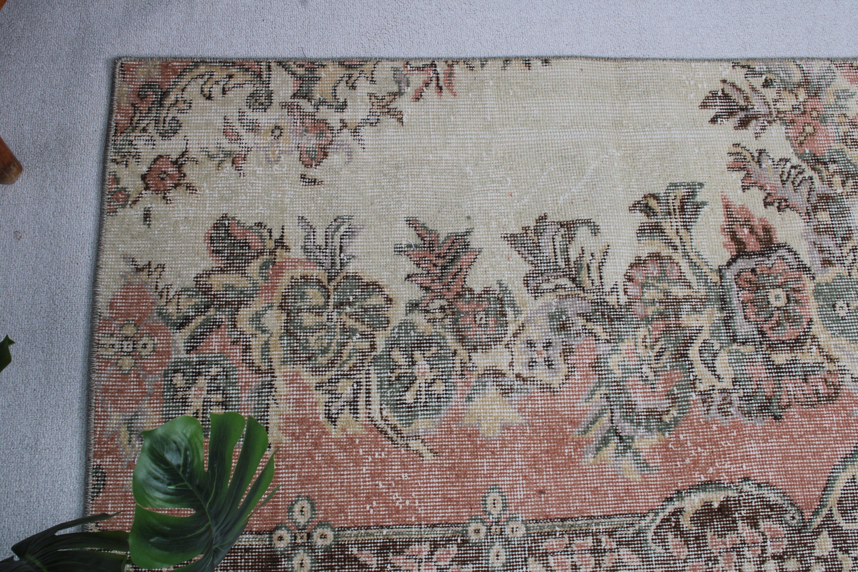 Türk Halıları, Küçük Vintage Halı, Anadolu Halısı, Mutfak Halıları, Vintage Halılar, Kahverengi 2.3x4.3 ft Küçük Halı, Antika Halı, Boho Halı