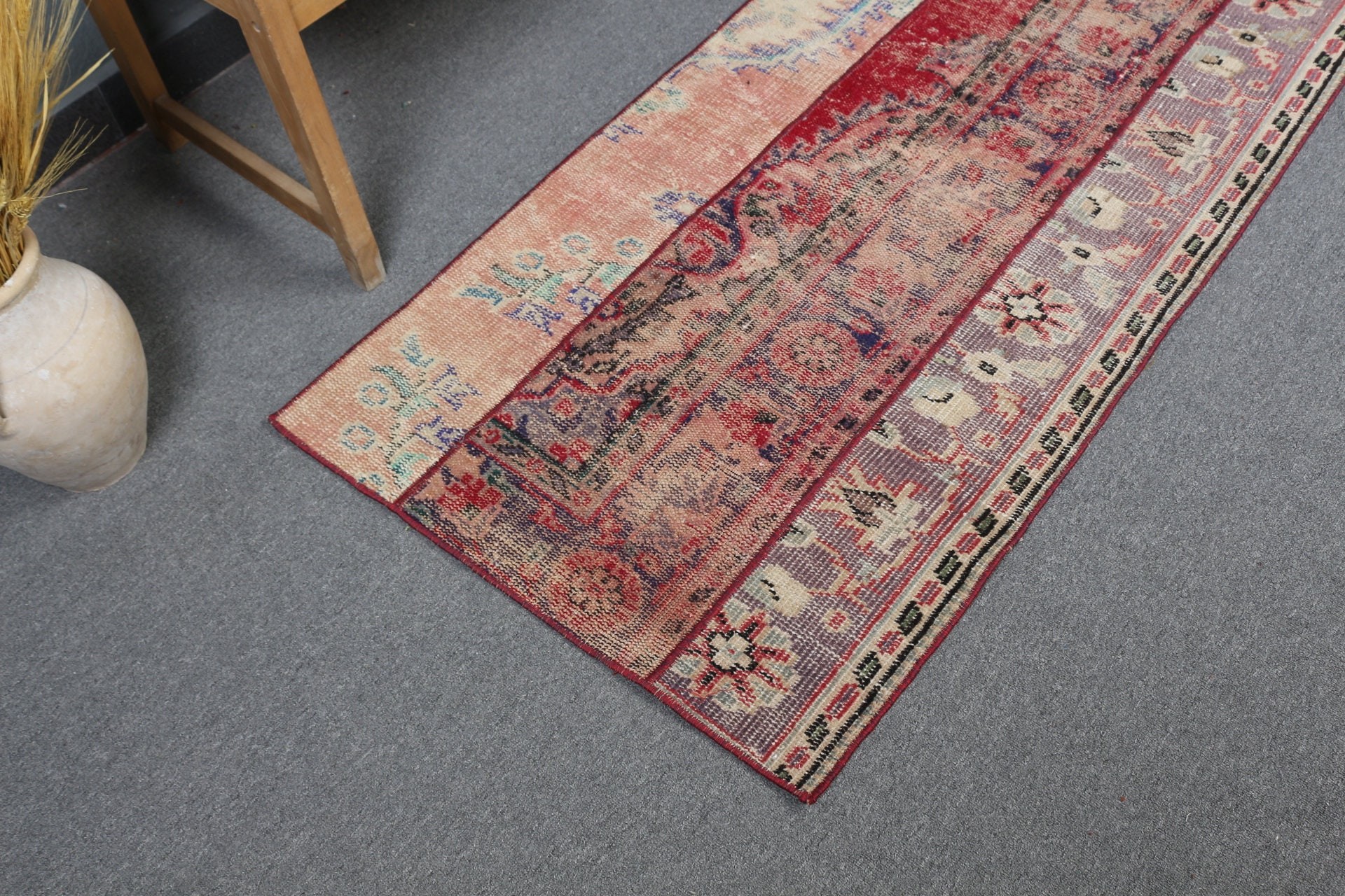 Nursery Rug, Vintage Rugs, Kitchen Rug, Aztec Rug, Wall Hanging Rug, Turkish Rug, 2.6x5.3 ft Small Rug, Red Wool Rugs, Oriental Rugs