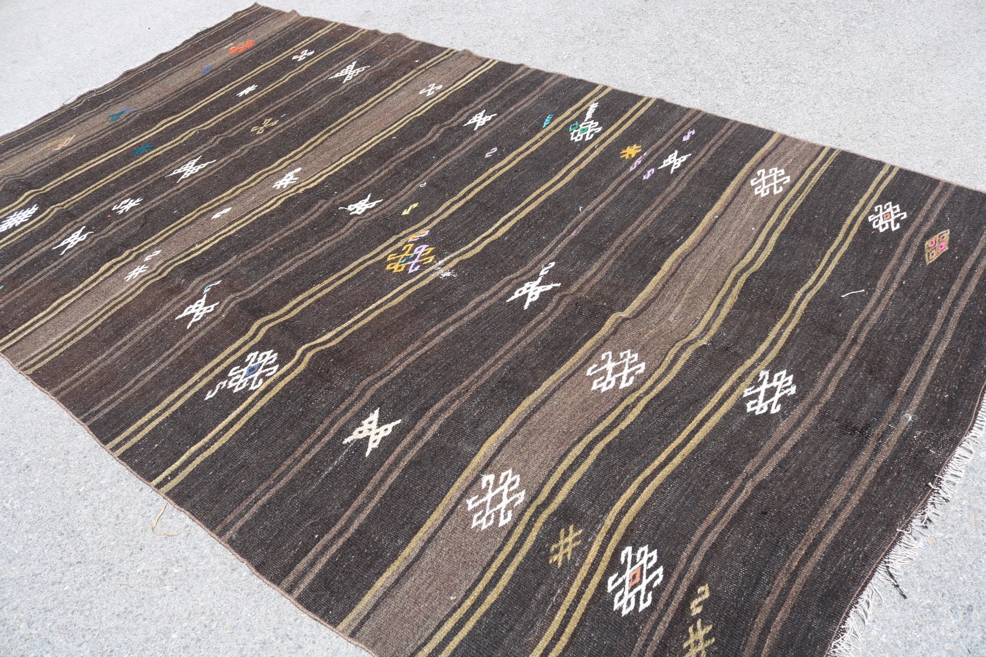 Living Room Rug, Kilim, 6.1x10.8 ft Large Rugs, Dining Room Rug, Rugs for Bedroom, Antique Rugs, Vintage Rugs, Colorful Rugs, Turkish Rug