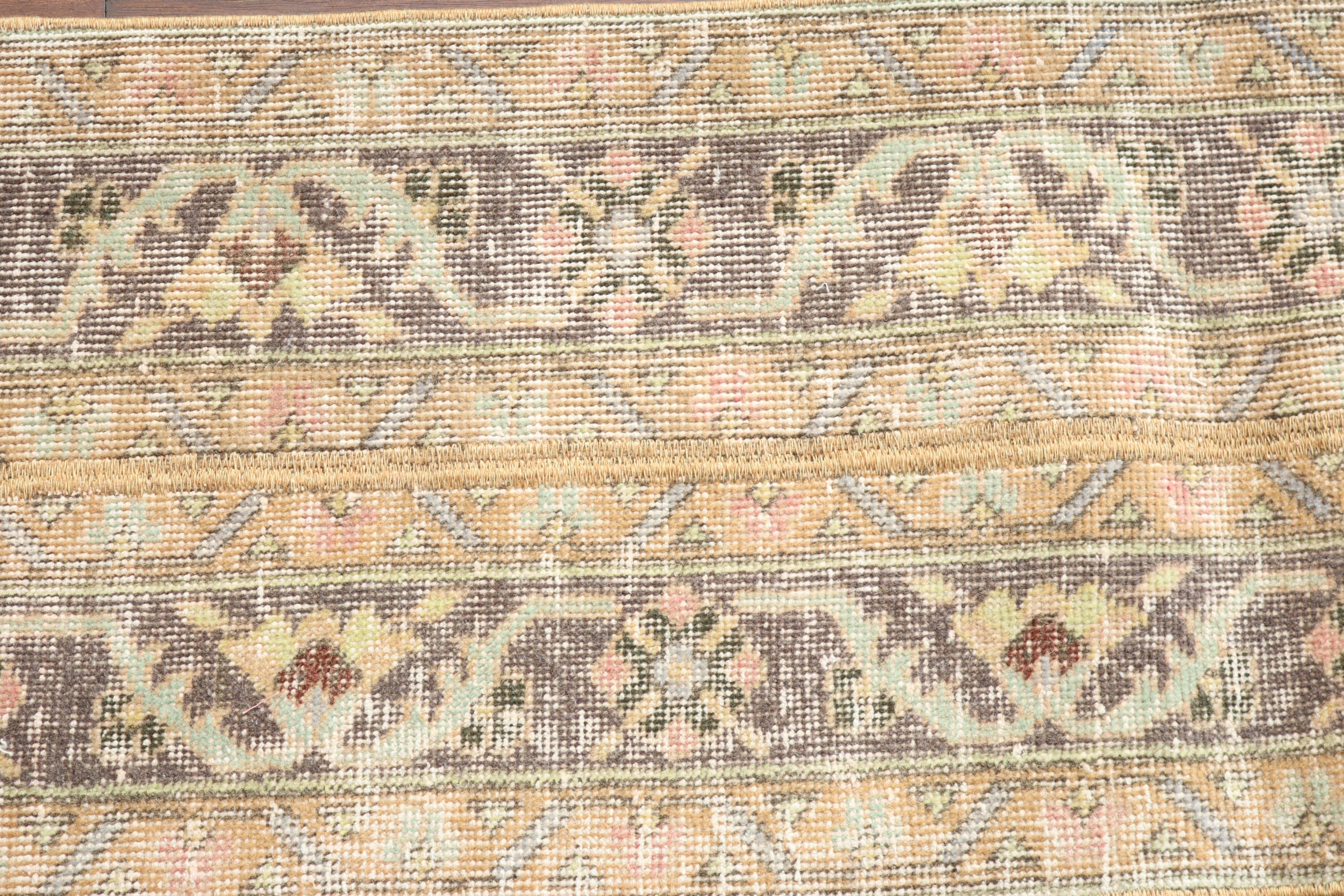 Long Runner Rugs, Beige Statement Rug, Home Decor Rug, Hallway Rug, 1.4x12.1 ft Runner Rug, Turkish Rug, Antique Rug, Vintage Rugs