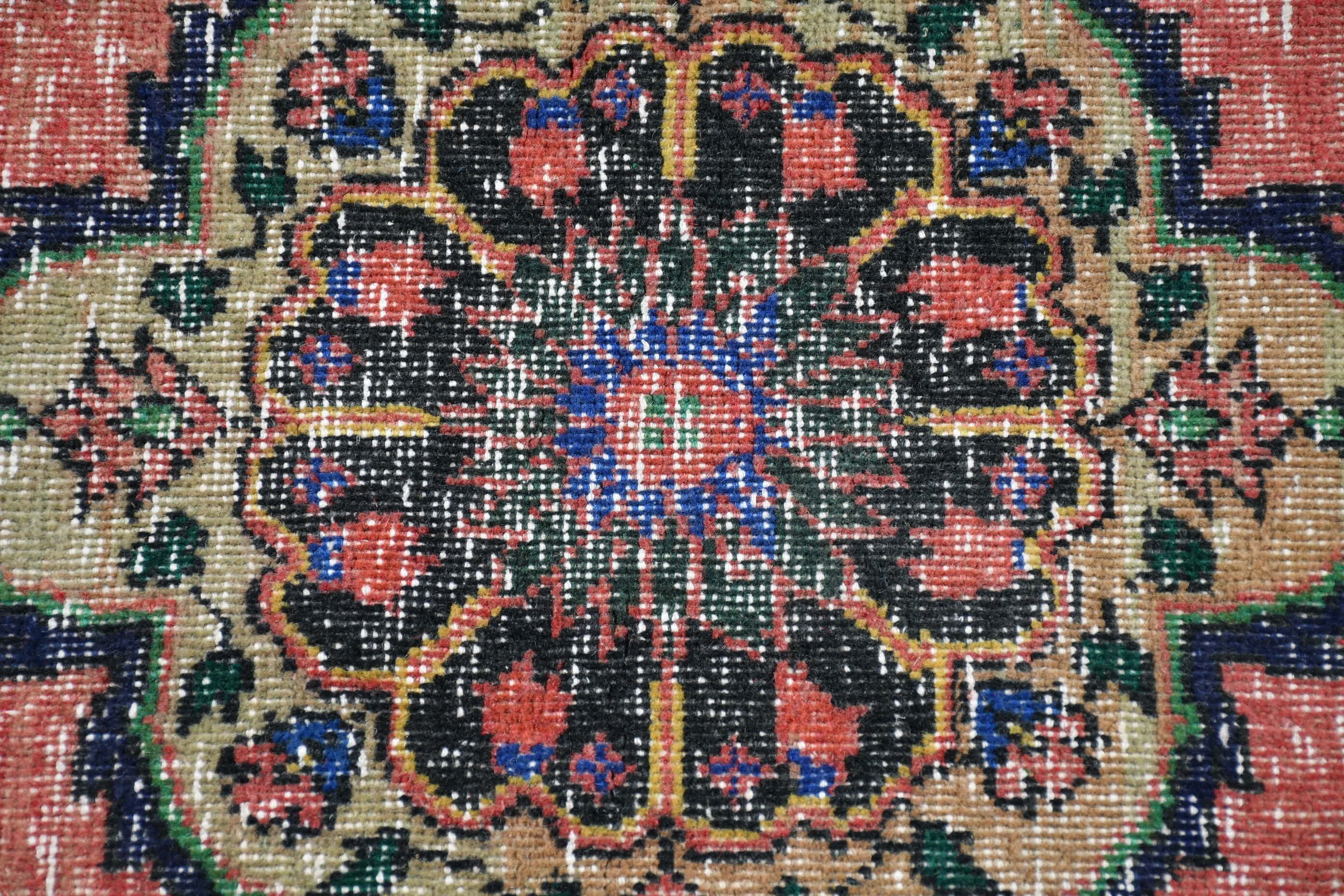 Red Oriental Rug, Turkish Rugs, Cool Rug, Vintage Rug, Old Rug, 3.1x13.2 ft Runner Rug, Oushak Rugs, Hallway Rug, Art Rugs, Rugs for Stair