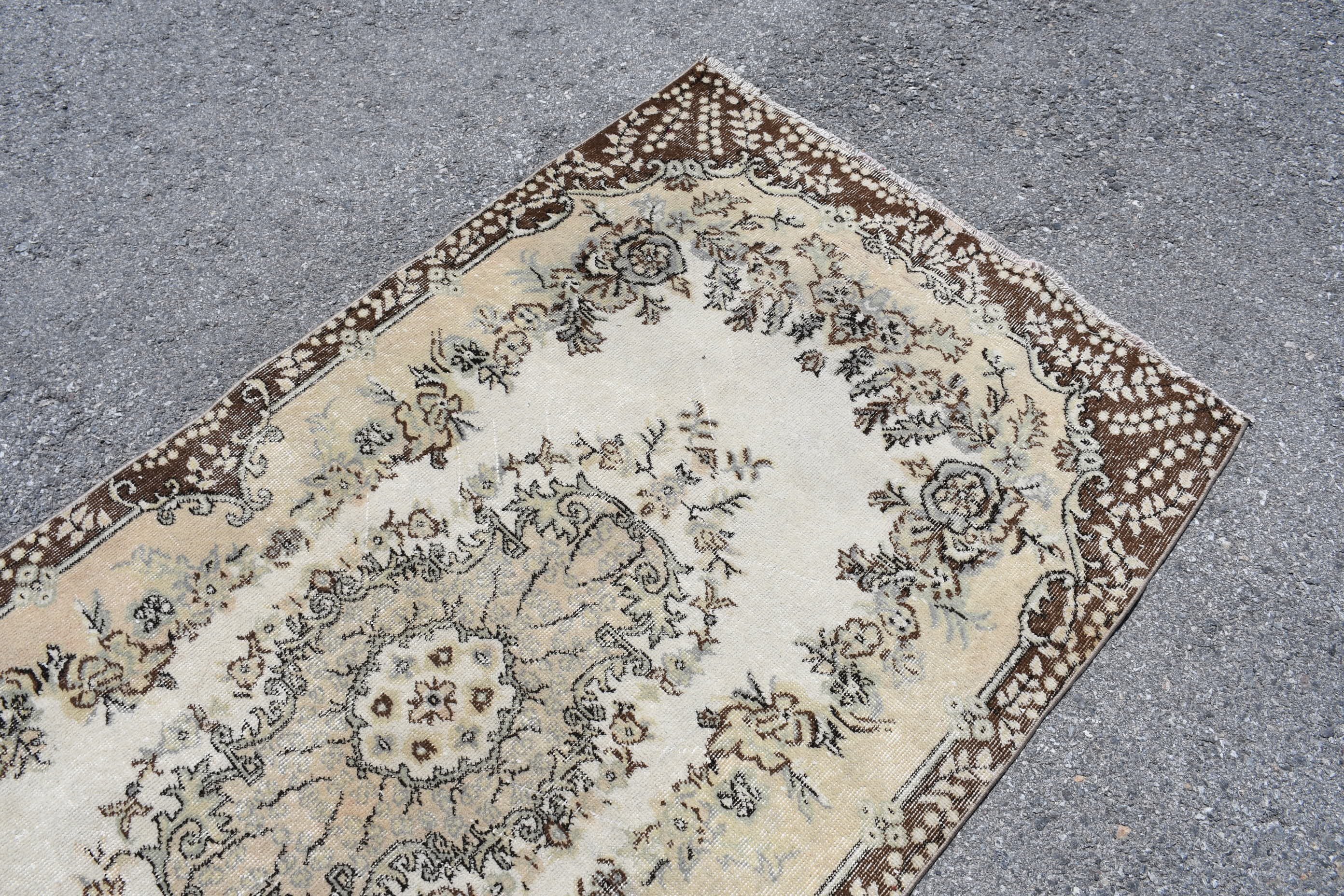 Yemek odası Halı, Ev Halı, 110x223 cm Oturma odası Halı, Anadolu Halı, Bej Oryantal Halı, Türk Halı, Oturma Odası Halı, Yemek odası Halı