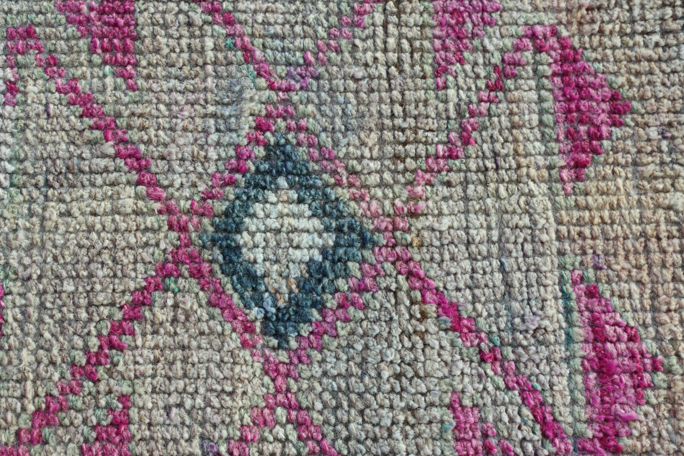 Vintage Halılar, 3.1x10.2 ft Runner Halıları, Vintage Runner Halıları, Açıklama Halısı, Pembe Oryantal Halı, Koridor Halıları, Türk Halısı, Havalı Halılar