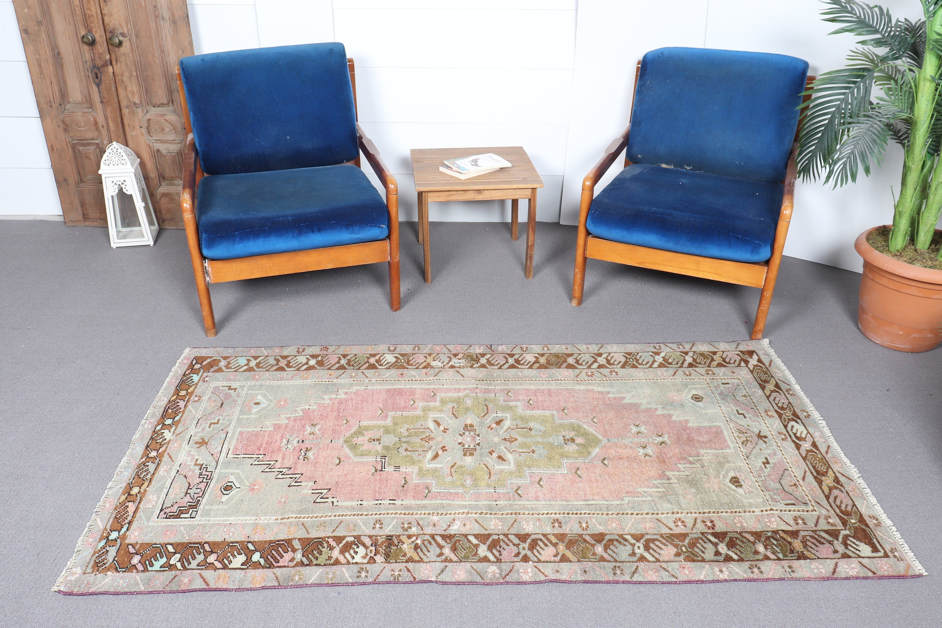 Giriş Halıları, Havalı Halı, Mutfak Halısı, Yeşil Soğuk Halı, Ev Dekorasyonu Halısı, Vintage Halılar, Mutfak Halıları, Türk Halıları, 3,3x6,3 ft Accent Halı