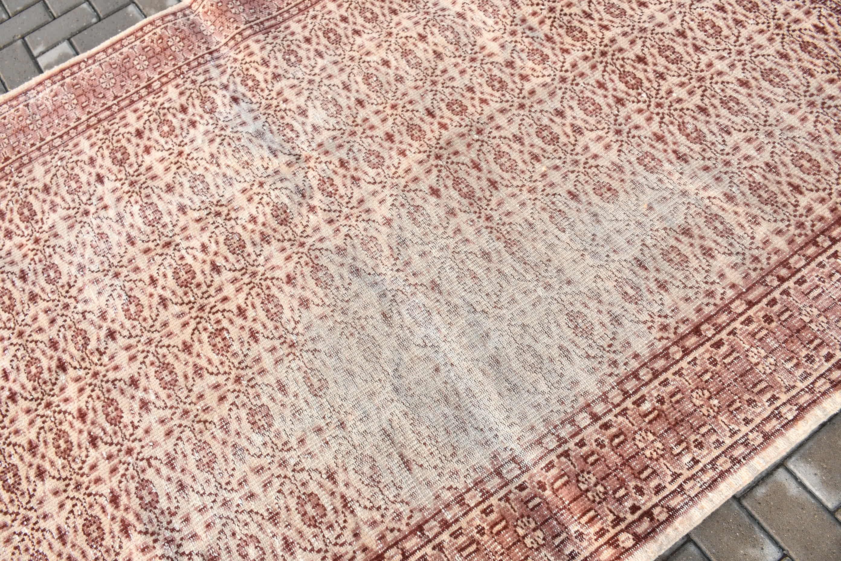 Moroccan Rugs, Handwoven Rug, Cool Rug, Vintage Rug, Brown Bedroom Rug, Dining Room Rugs, 5.6x8.7 ft Large Rug, Turkish Rug, Rugs for Salon