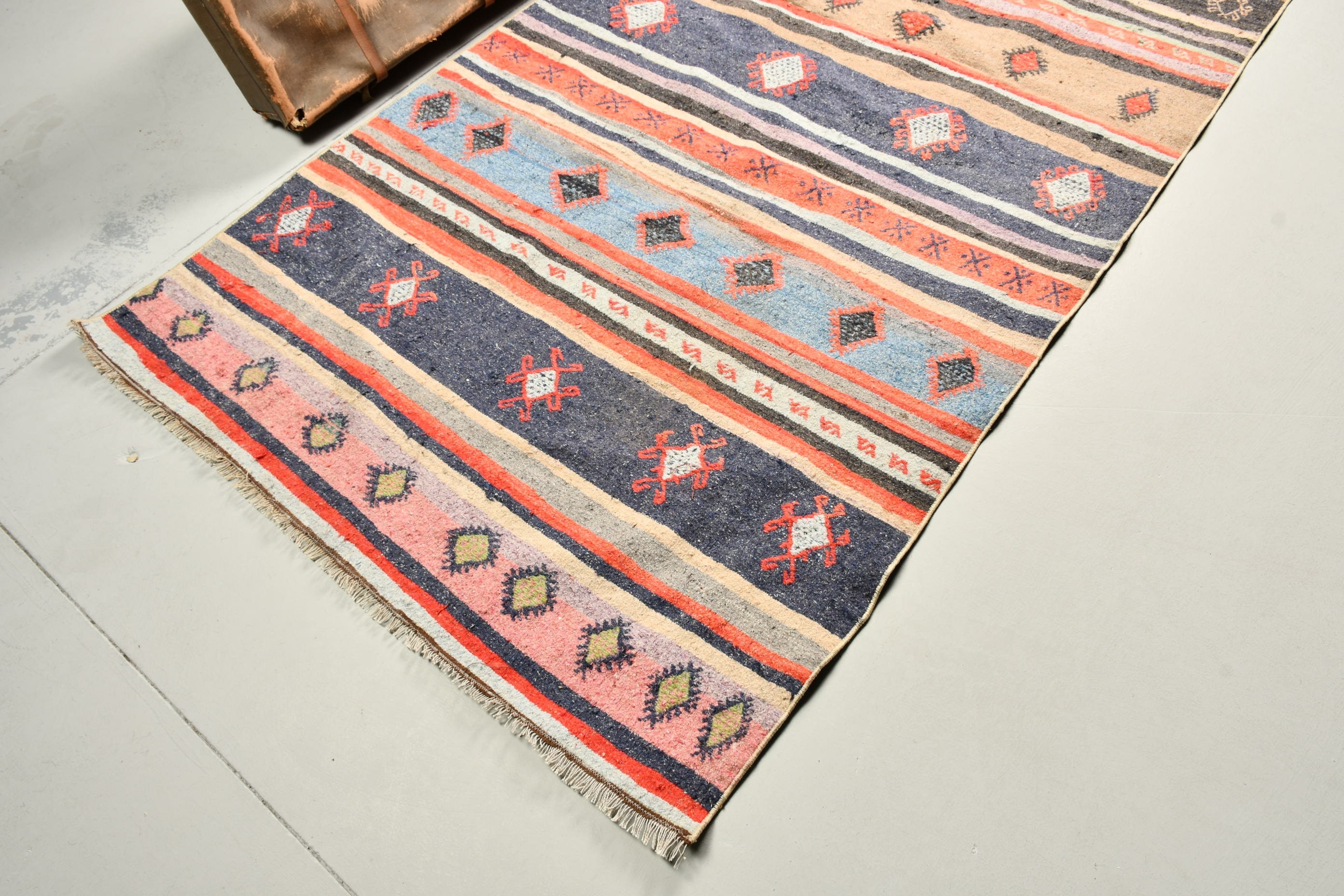 Yemek odası Kilim, Yeşil Renkli Kilim, Antre Kilim, Anadolu Kilim, 125x281 cm Oturma odası Kilim, Ev Kilim, Yatak odası Kilim, Türk Kilim