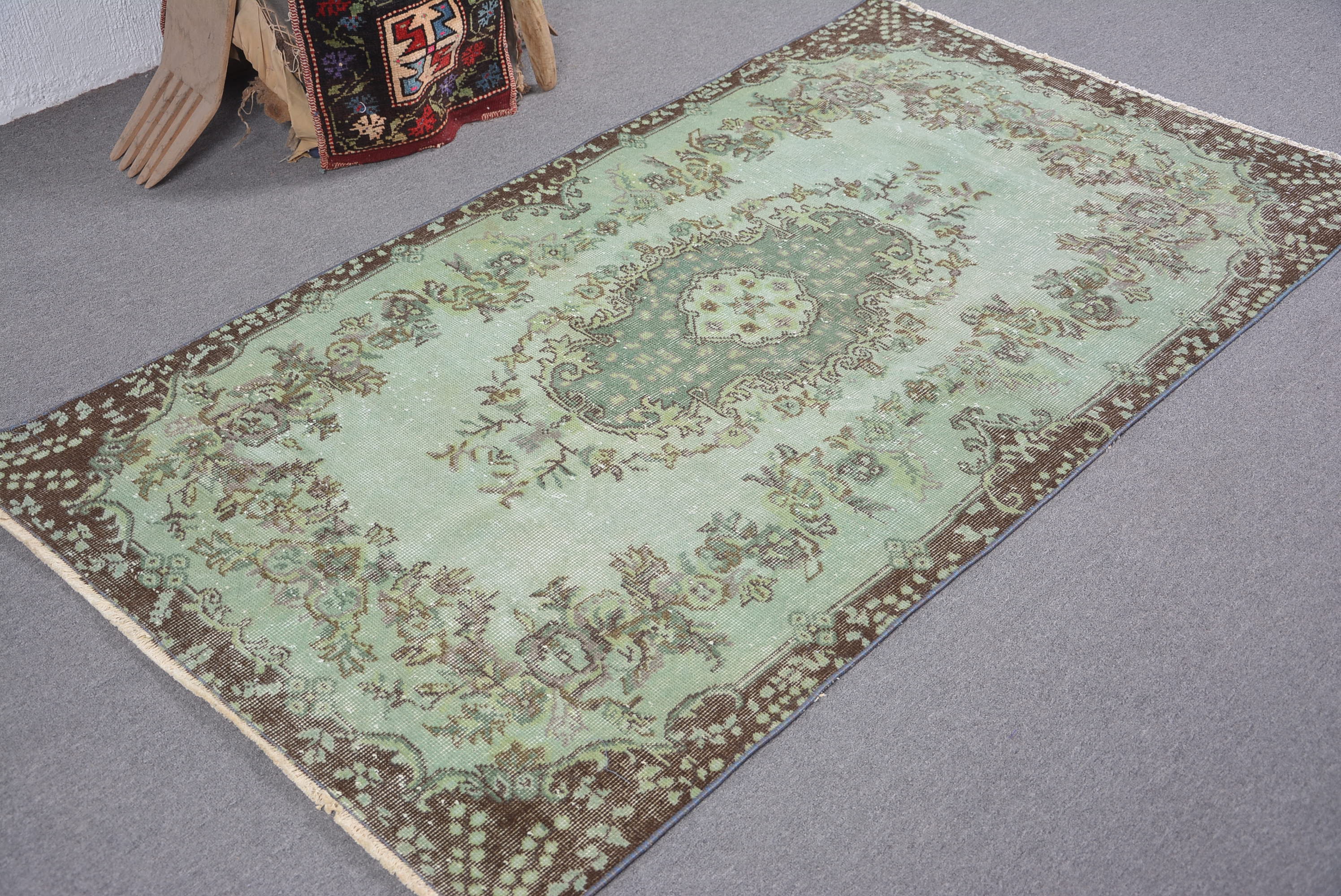 Moroccan Rug, Turkish Rugs, Abstract Rug, 3.6x6.4 ft Accent Rug, Vintage Rug, Kitchen Rugs, Bedroom Rug, Outdoor Rug, Rugs for Bedroom