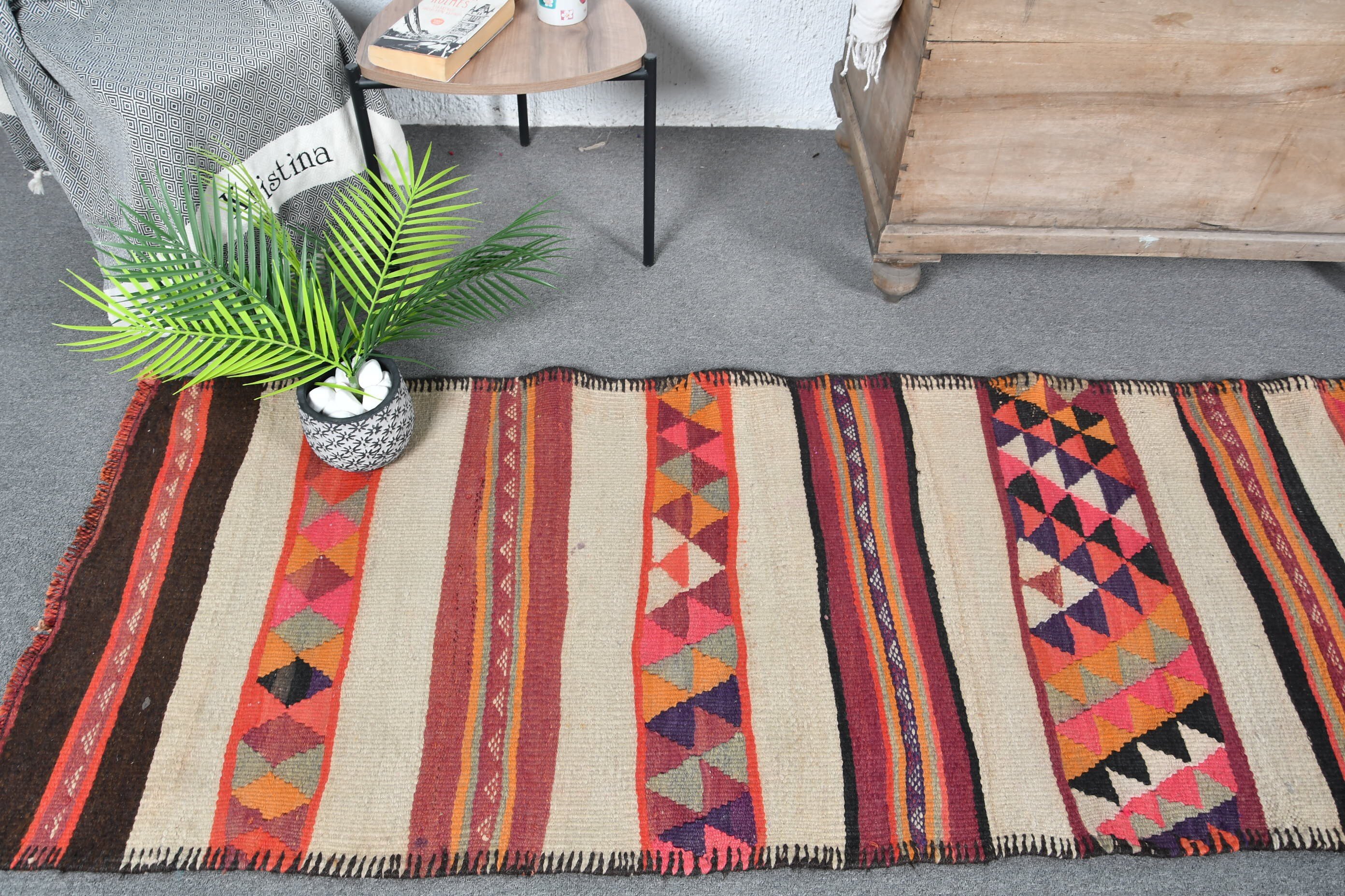 Tribal Rug, Rugs for Corridor, Pink Bedroom Rug, Turkish Rugs, Antique Rugs, Kitchen Rugs, Vintage Rug, 2.6x11 ft Runner Rug