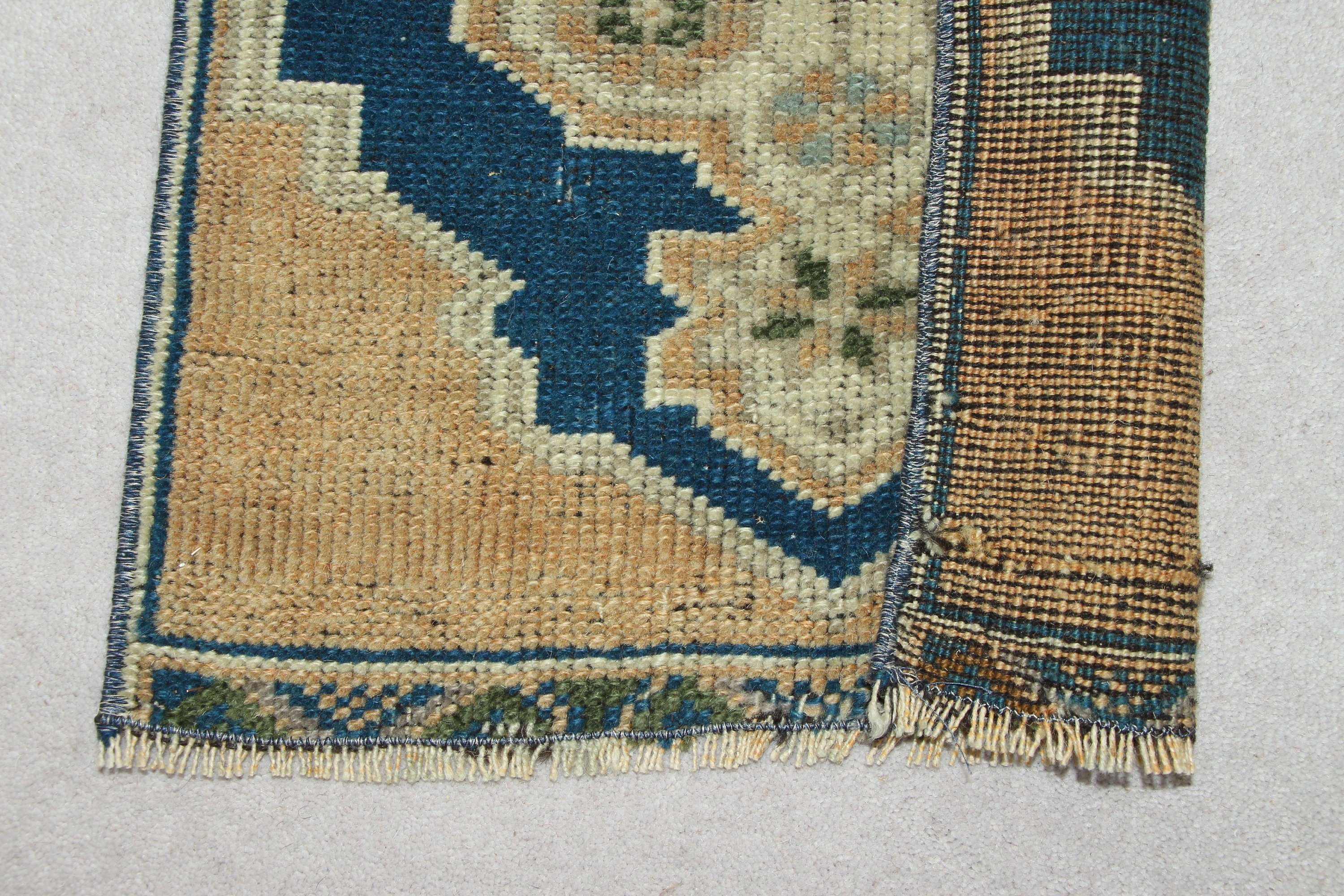 Vintage Rugs, Blue Moroccan Rugs, Cool Rug, Bedroom Rugs, 1.4x2.2 ft Small Rug, Turkish Rug, Moroccan Rug, Rugs for Bath, Door Mat Rugs