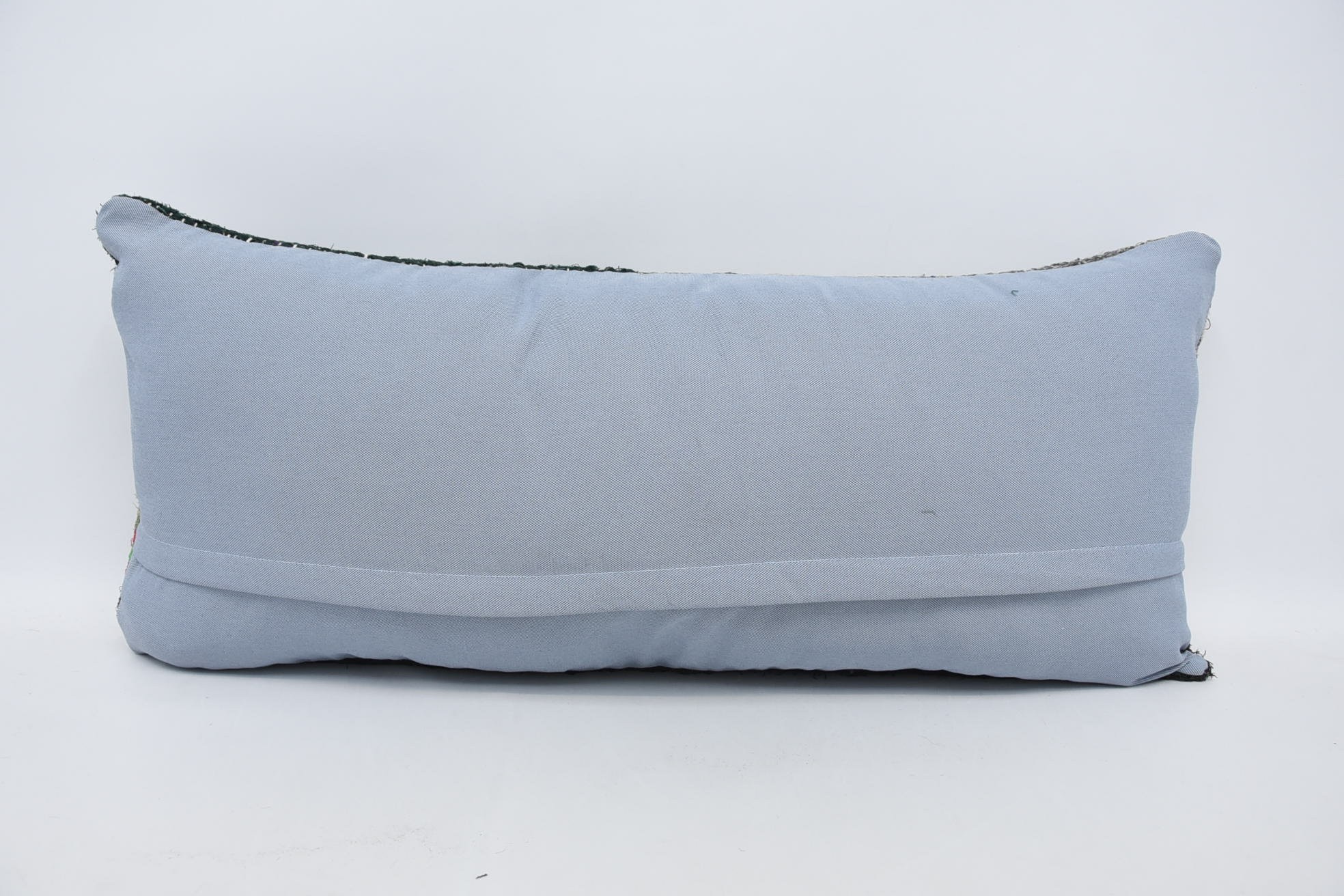 Pillow for Sofa, 16"x36" Green Cushion Cover, Gift Pillow, Turkish Kilim Pillow, Art Deco Pillow Cover, Ottoman Pillow Sham