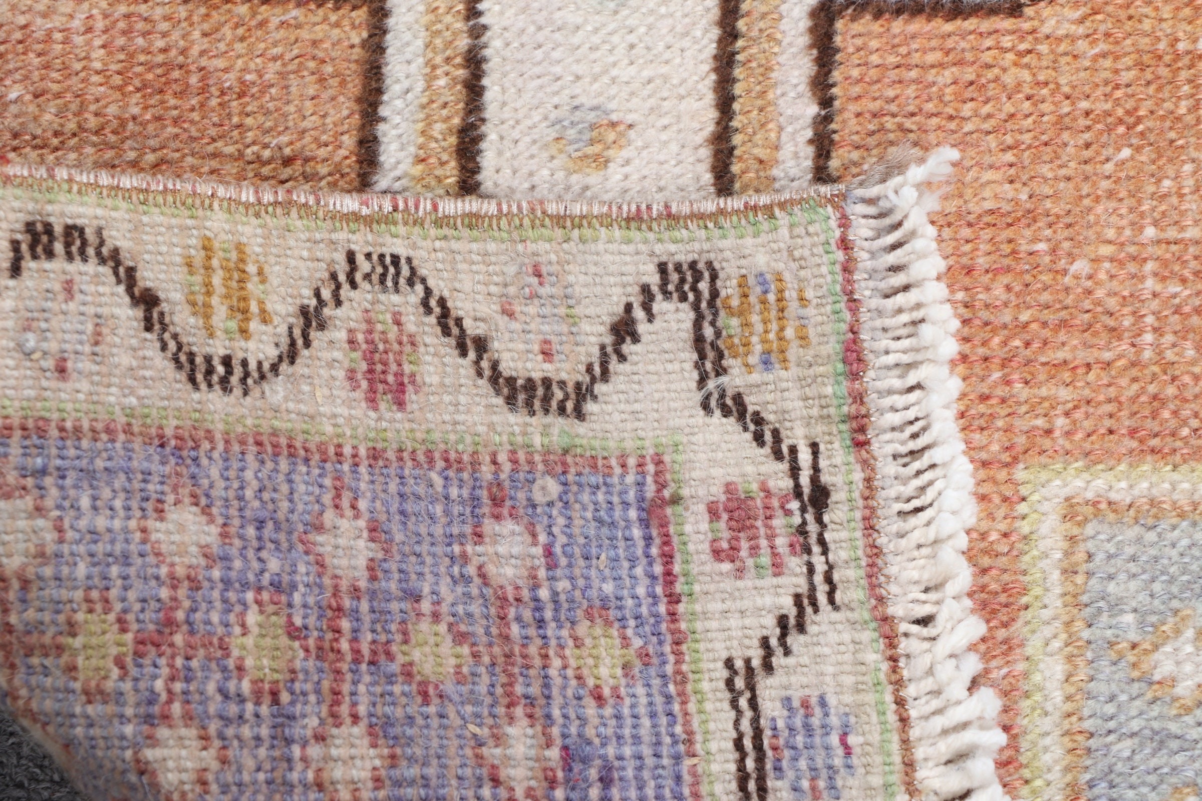 Anatolian Rug, 1.6x3.1 ft Small Rug, Orange Wool Rug, Home Decor Rugs, Nursery Rug, Turkish Rugs, Vintage Rug, Door Mat Rugs, Nomadic Rug